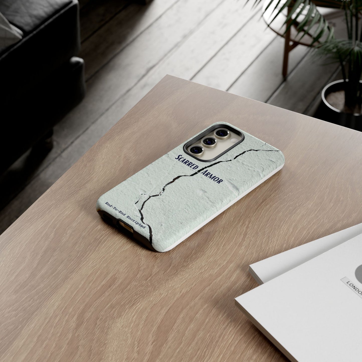 Tough Cases_ Samsung Galaxy Phone Case_ Series N8+ TCPCASE PT2WW003_ Limited Edition Scarred Armor Design Samsung Galaxy Phone Cases by WesternWaves: