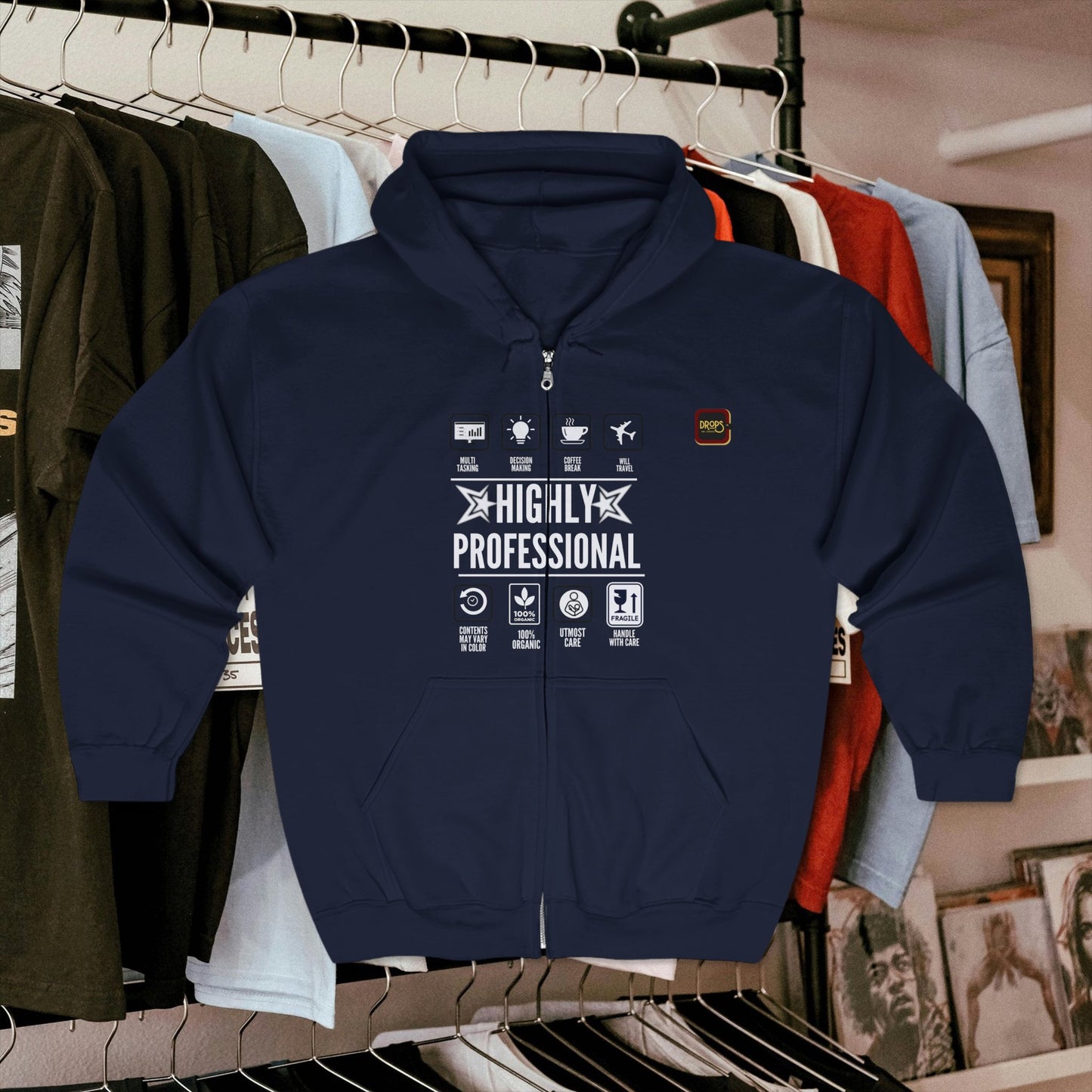 Unisex Heavy Blend™ Full Zip Hooded Sweatshirt_ N7+ Serties USHBFZHSS PT2WW001_ Limited Edition by WesternWaves: