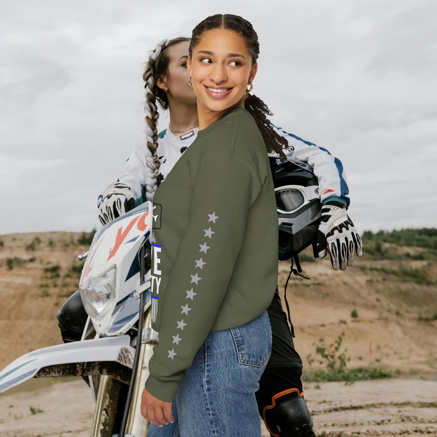 Unisex Heavy Blend™ Crewneck Sweatshirt_ N2 Sports Series UHBCSS PT2WW004_ Limited Edition 'DROPS' Brand Sweatshirt by WesternWaves: