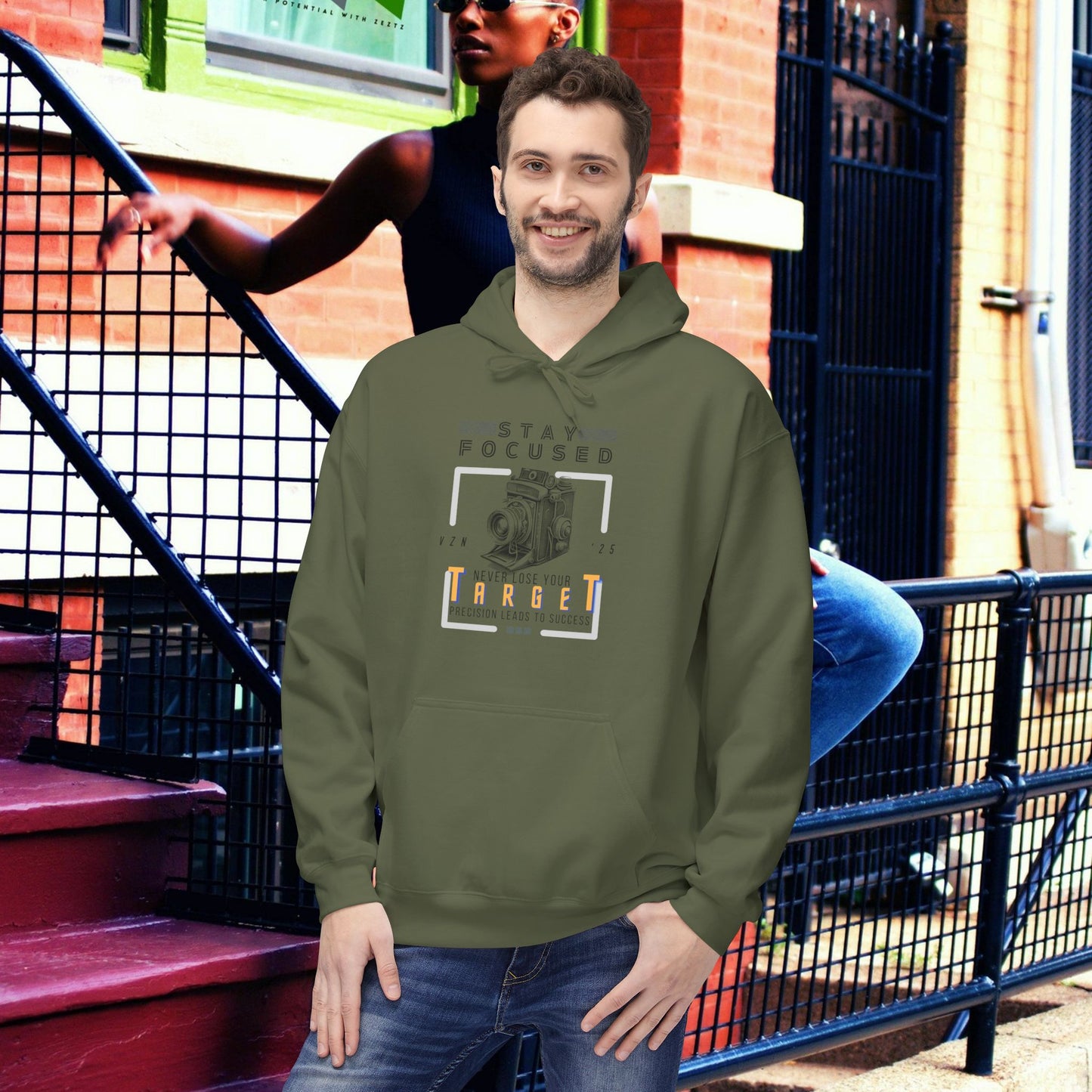 Unisex Midweight Softstyle Fleece Hoodie_ N3+ Series USMWSSFH PT2WW006_ Limited Edition Luxuriously Soft 100% Cotton Face by WesternWaves: