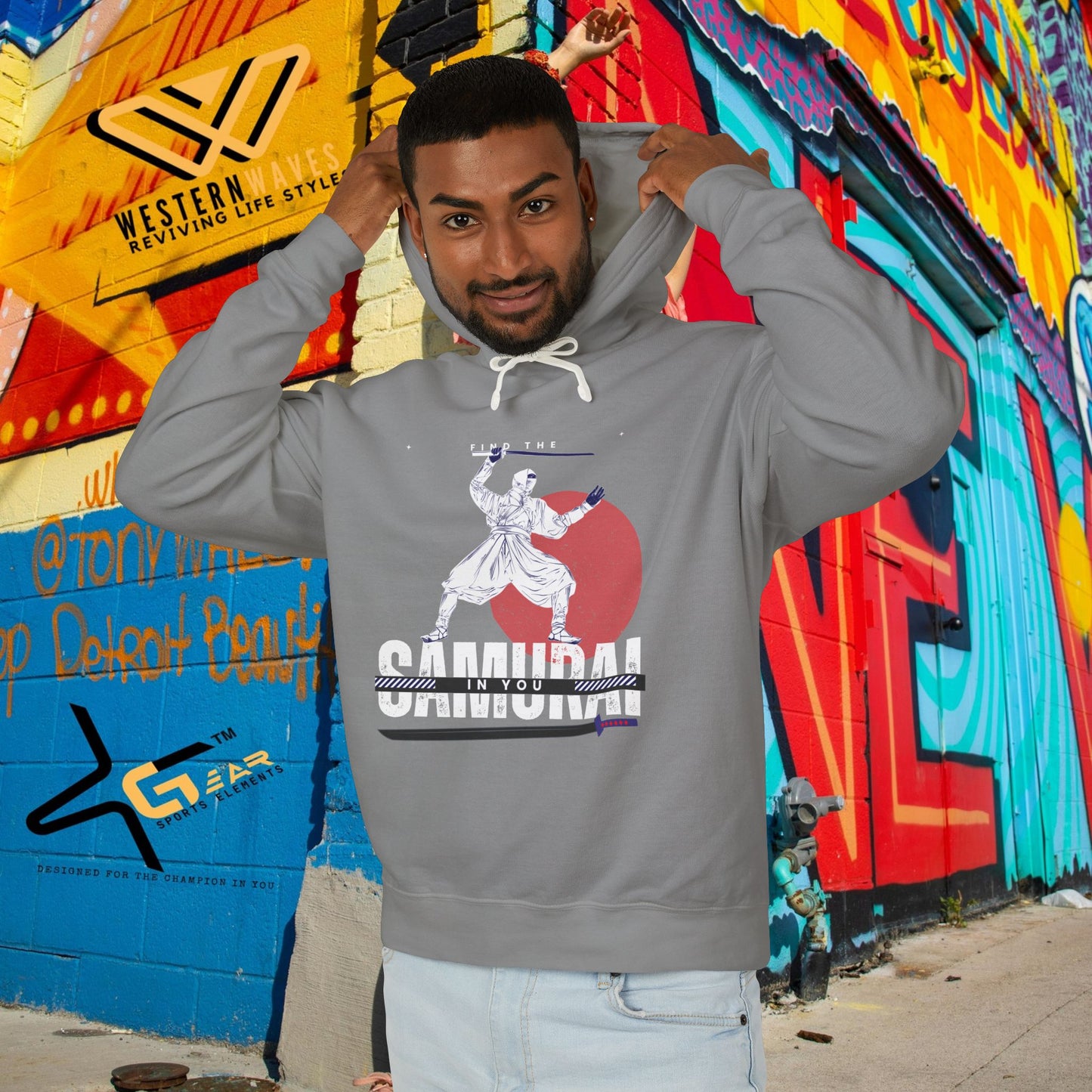 Unisex Lightweight Hooded Sweatshirt – N2+ Series USLWHSS PT2WW008_ Limited Edition Crafted Comfort by WesternWaves: