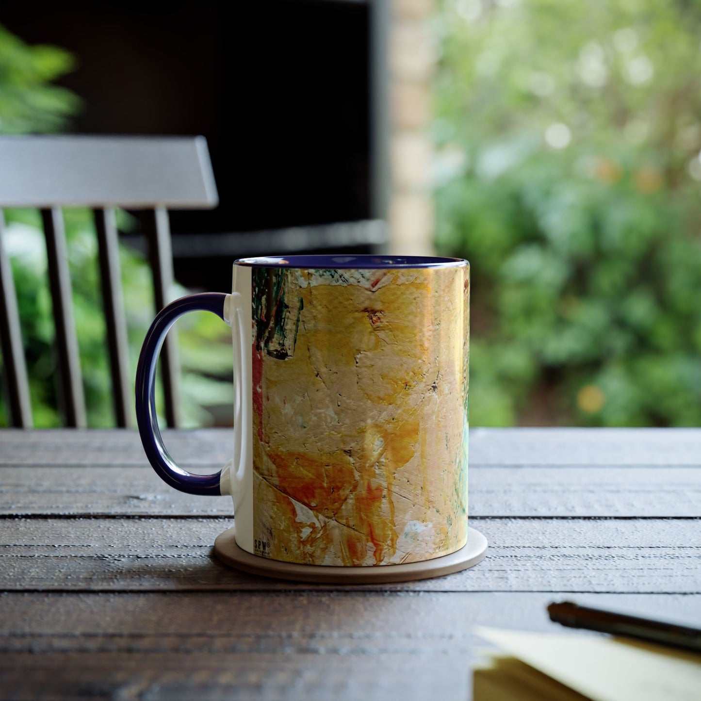 Two-Tone Coffee Mugs, 11oz_ N2+ Series TTCM11OZ PT2WW001_ Limited Edition by SPW of WesternWaves: