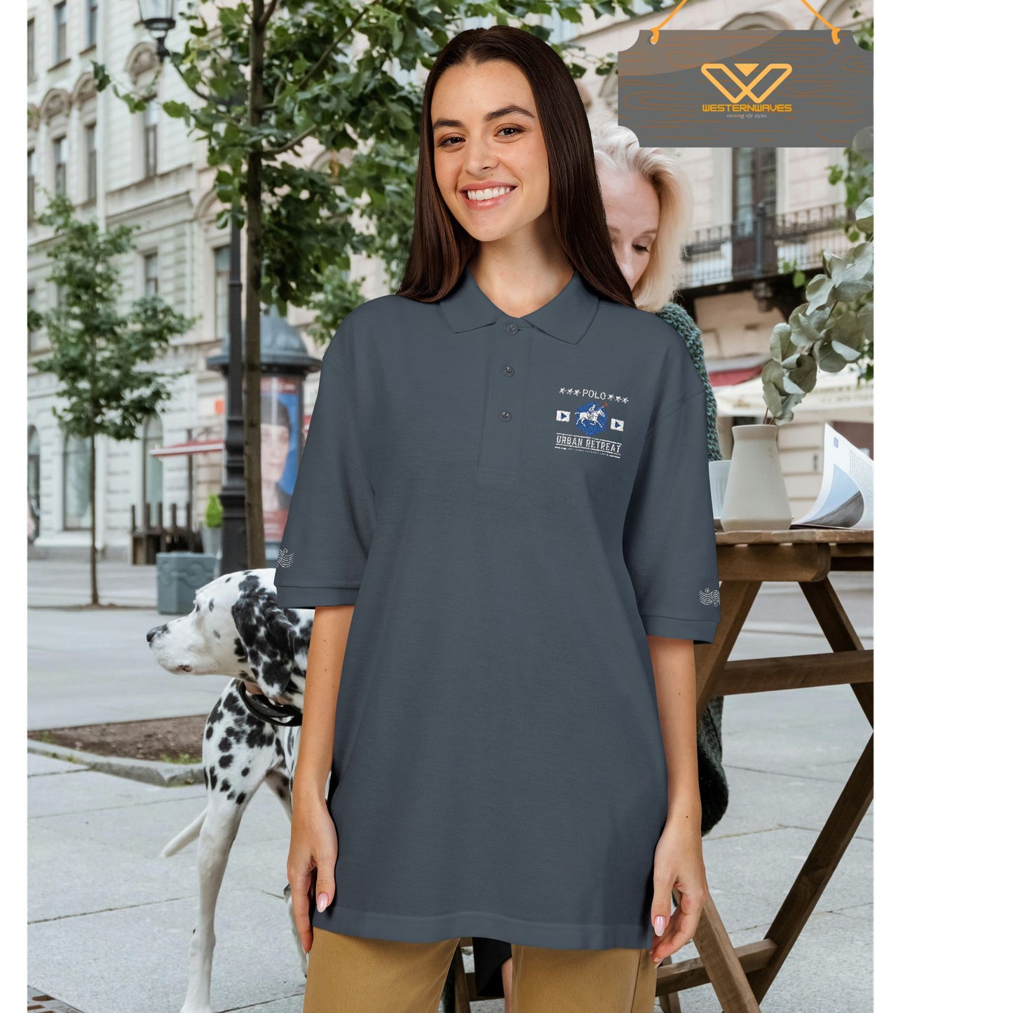 Unisex Polo Shirt_ Series N8+ USPOLOS PT2WW001_ LYVIDA 001_ Limited Edition Casual Fashion by WesternWaves: