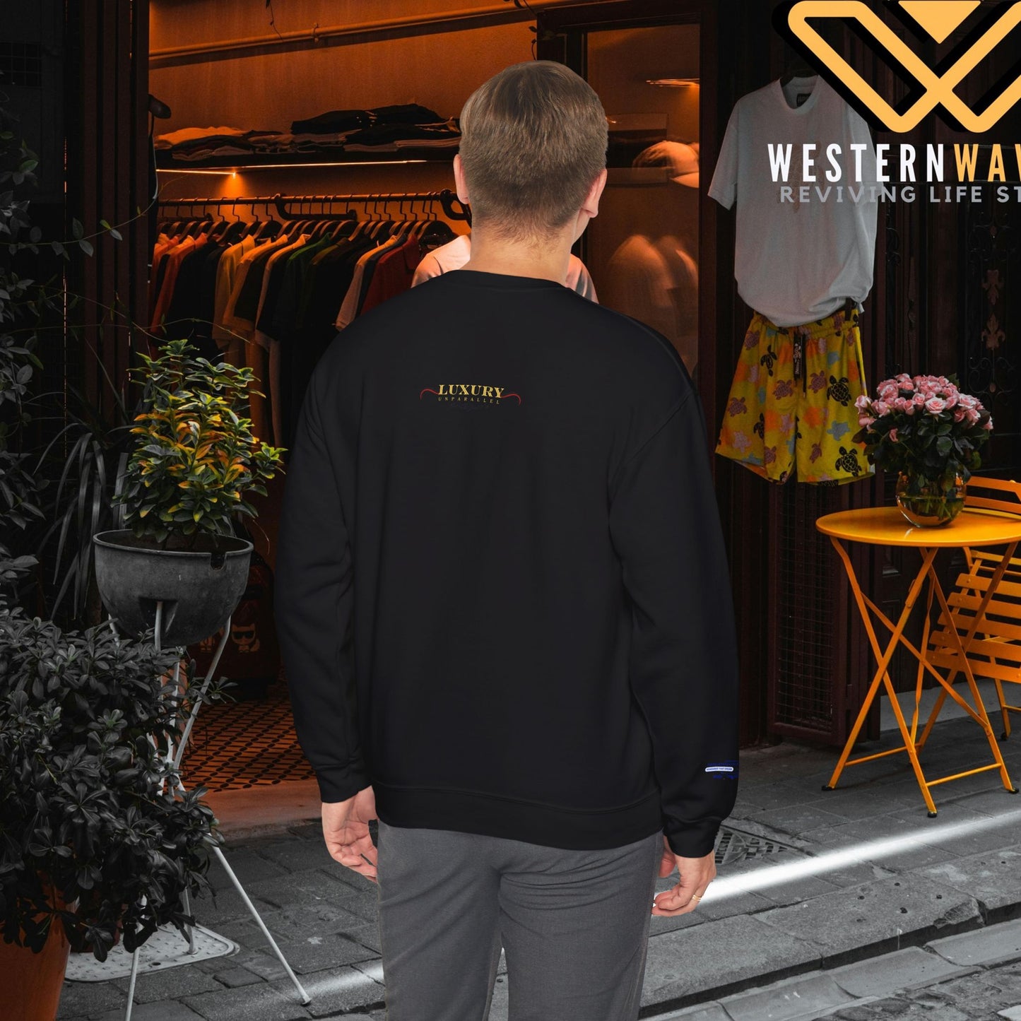 Unisex Heavy Blend™ Crewneck Sweatshirt_ N+ Series UHBCSS PT2WW028_ Limited Edition by WesternWaves: