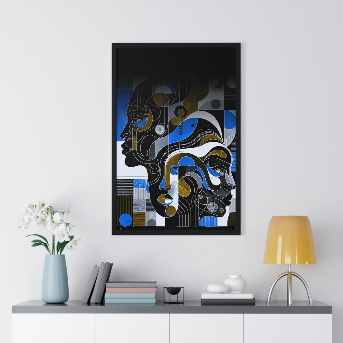 Vertical Framed Poster_ Series N8 VFP PT2WW001_ Limited Edition Home Deco by WesternWaves: