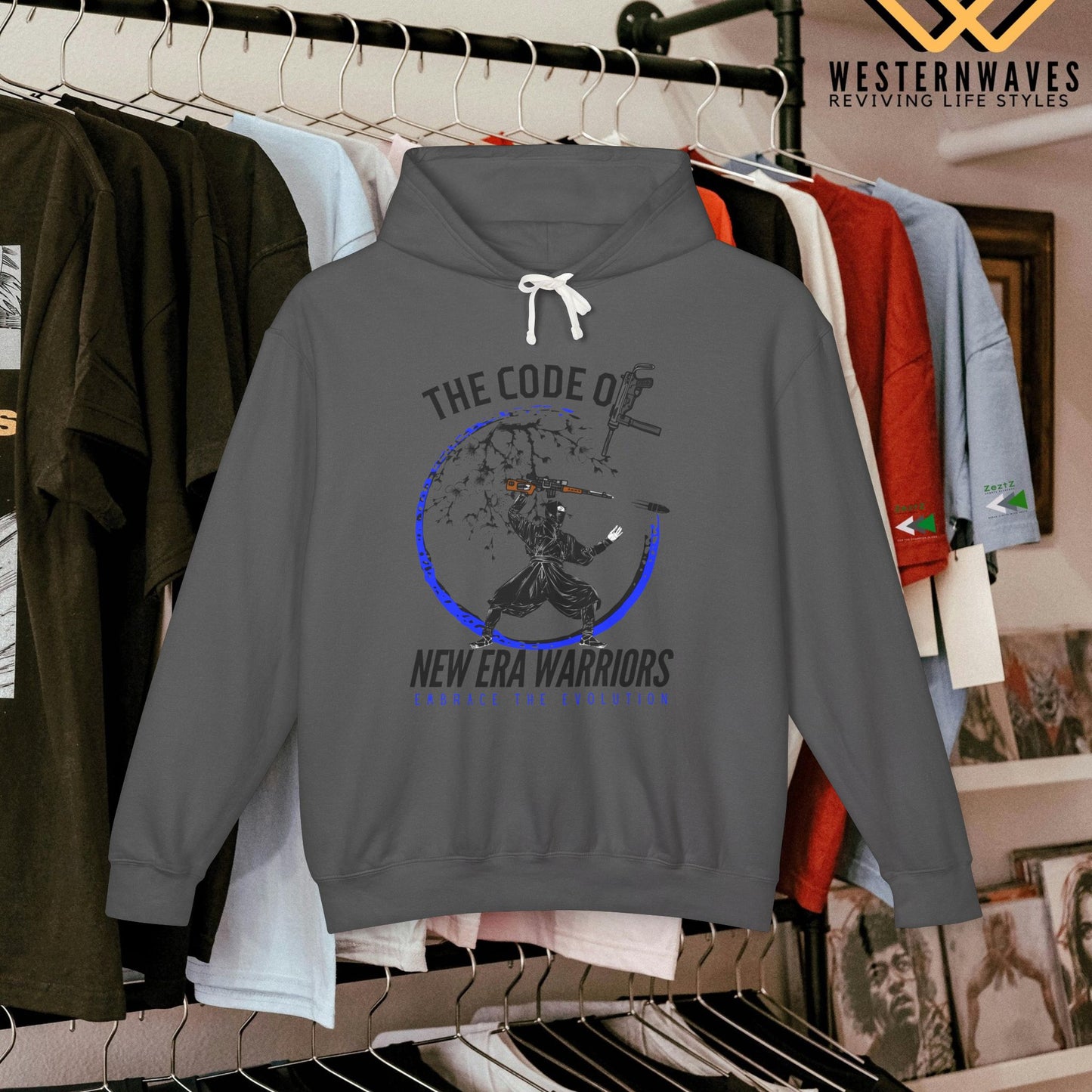 Unisex Lightweight Hooded Sweatshirt – N2+ Series SPW USLWHSS PT2WW014_ Limited Edition Crafted Comfort by WesternWaves:
