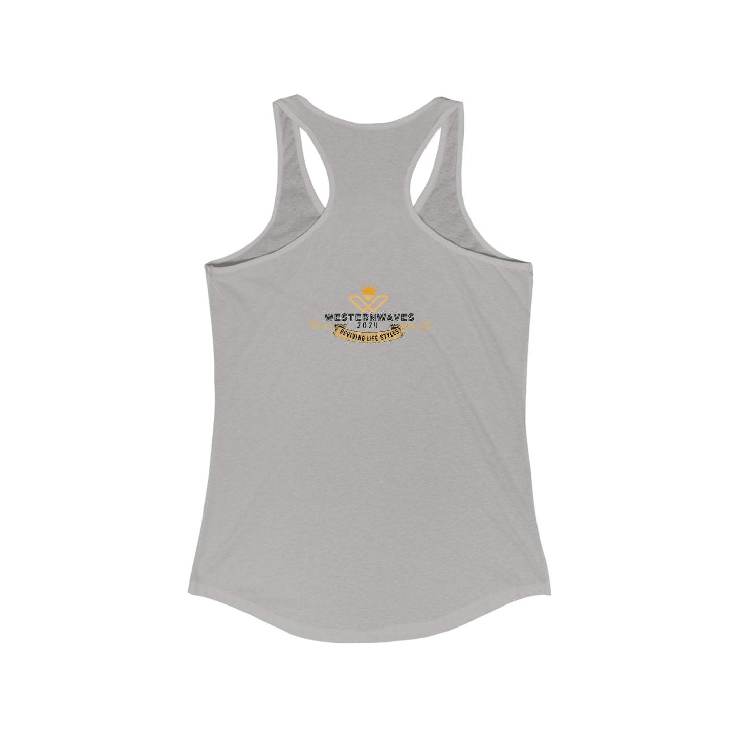 Women's Ideal Racerback Tank_ N2+ Series WIRBT PT2WW005_ Limited Edition Design for Comfort and Style by WesternWaves: