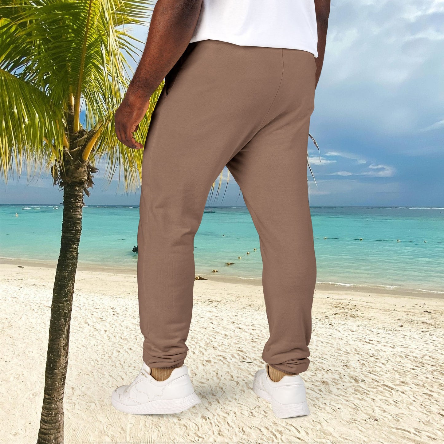 Unisex Fleece Sweatpants with Playful Design_ Series UWD 080_ Limited Edition Cozy Lounge Pants by WesternWaves: