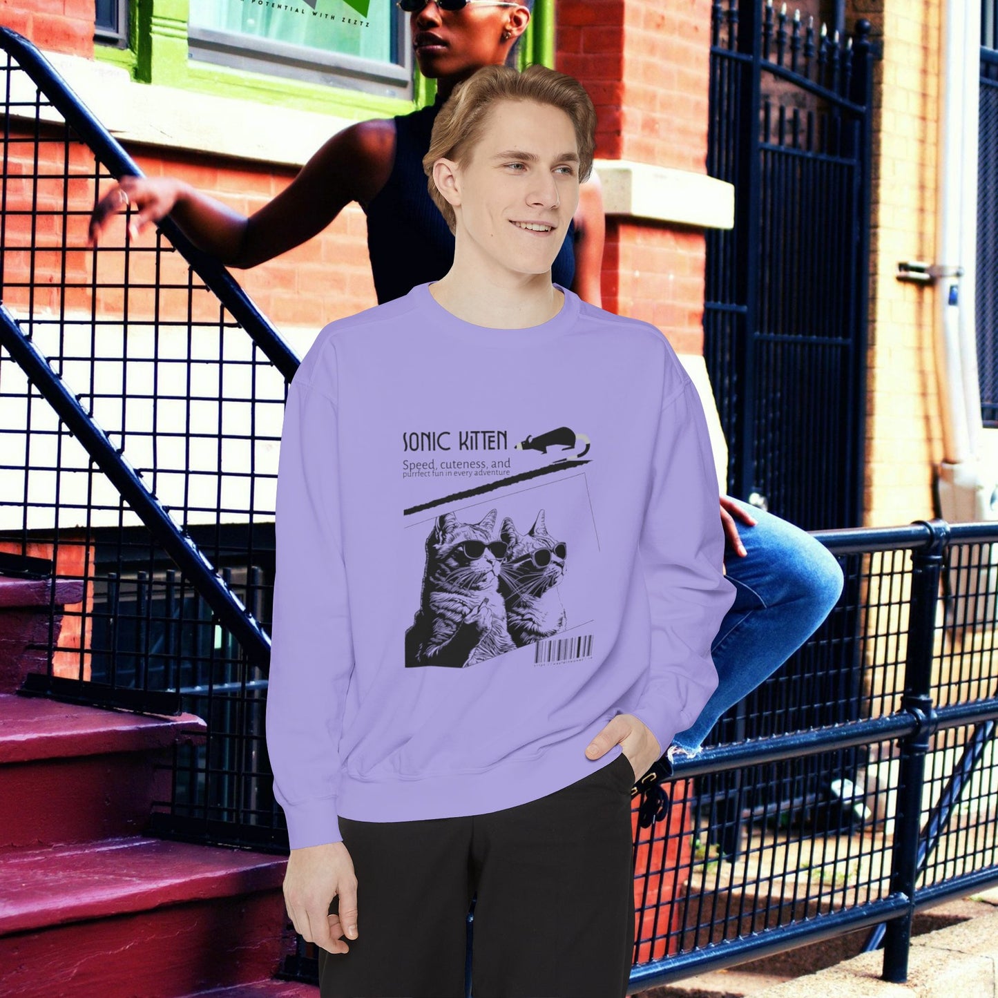 Unisex Garment-Dyed Sweatshirt_ N3+ Series SPW UGDSS PT2WW003_WesternWaves Limited Edition