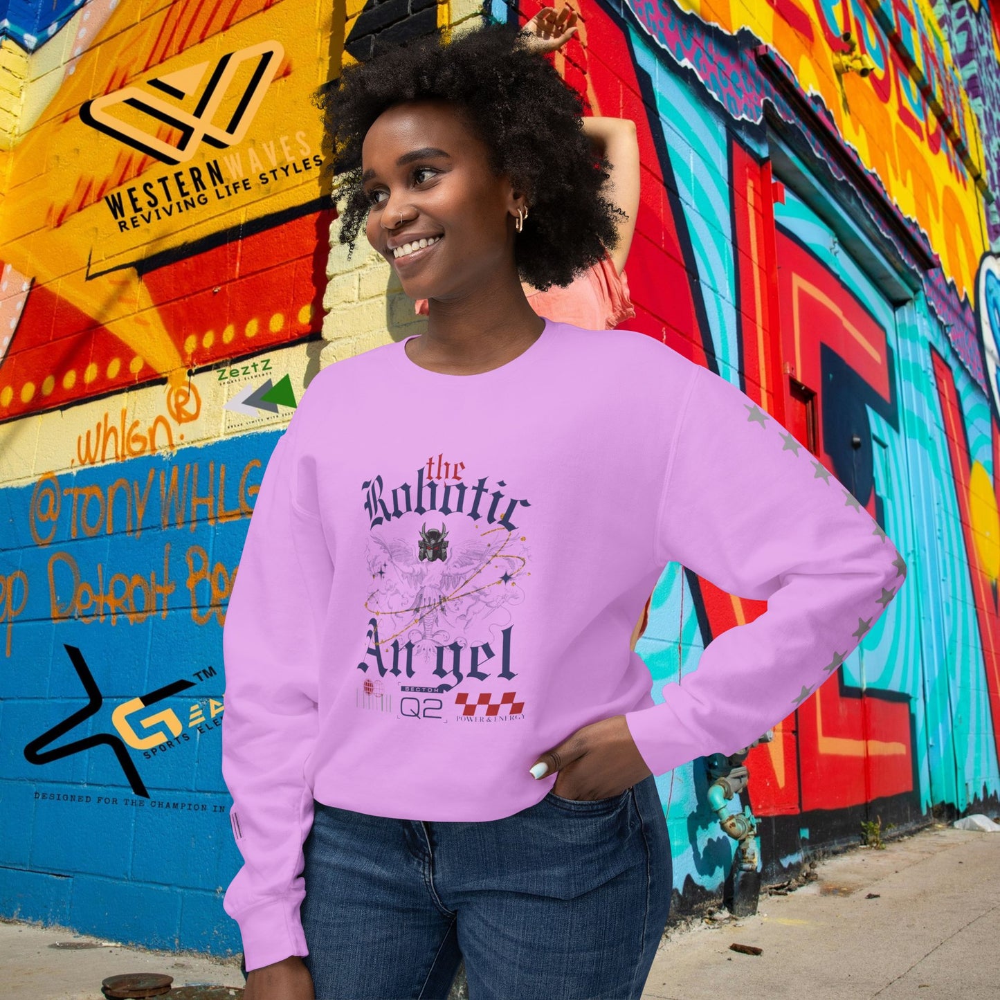 Unisex Lightweight Crewneck Sweatshirt_ N3+ Series ULWCSS PT2WW012_ Limited Edition Unparalleled Quality by WesternWaves:
