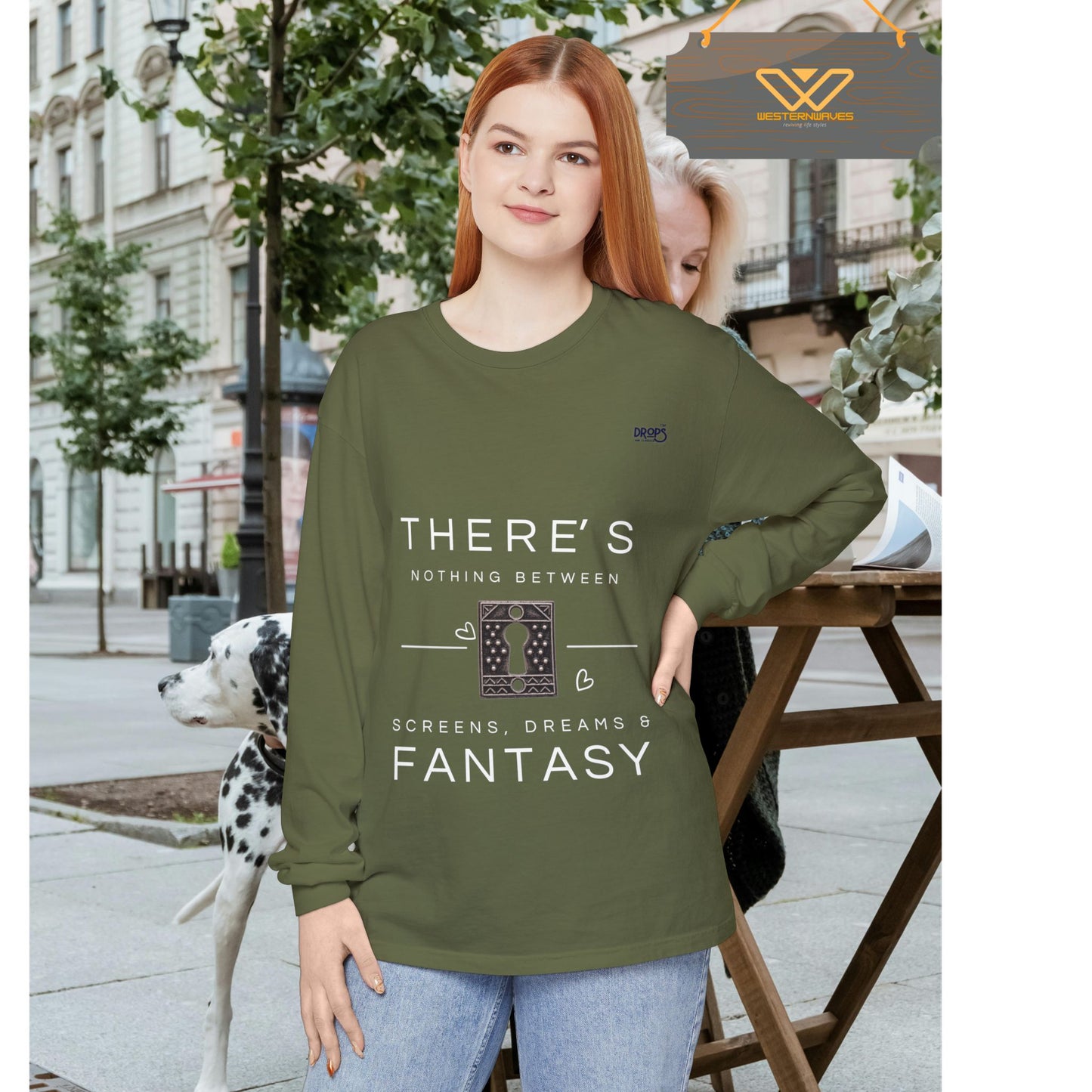Unisex Long Sleeve T-Shirt_ N7+ Series USLSTSHIRT PT2WW001_ Limited Edition Trendy Vibes by WesternWaves: