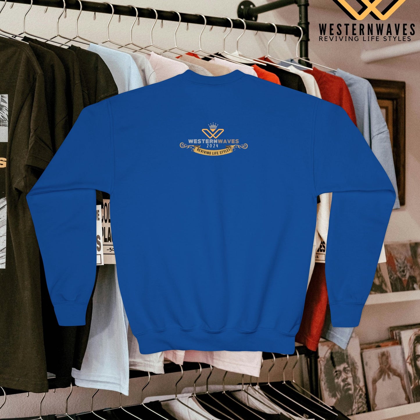 Youth Crewneck Sweatshirt_ N3+ Series YCNSS PT2WW001_ Limited Edition Perfect Companion for the School, Sports & Casual hangouts by WesternWaves:
