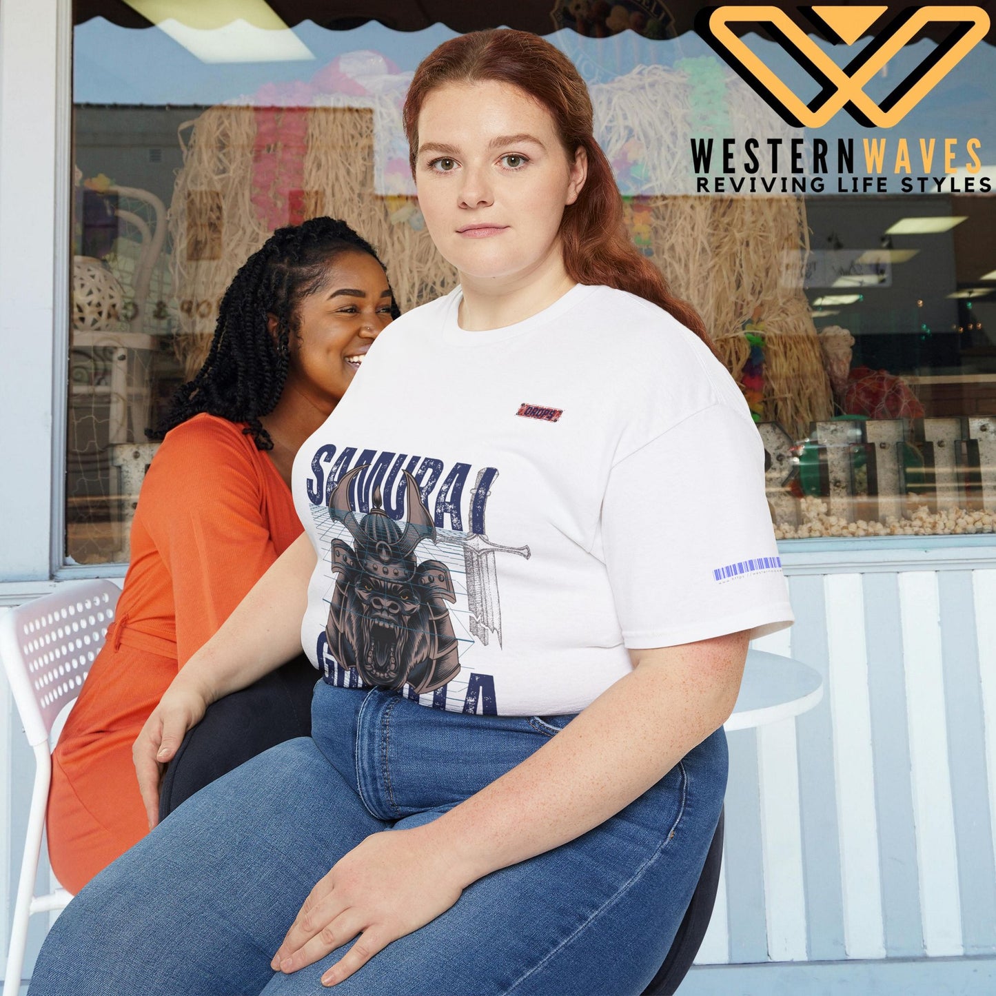 Unisex Ultra Cotton Tee_ Classic Comfort Unleashed_ N2 Series USUCTEE PT2WW004_ Limited Edition Maximum Comfort & Style by WesternWaves: