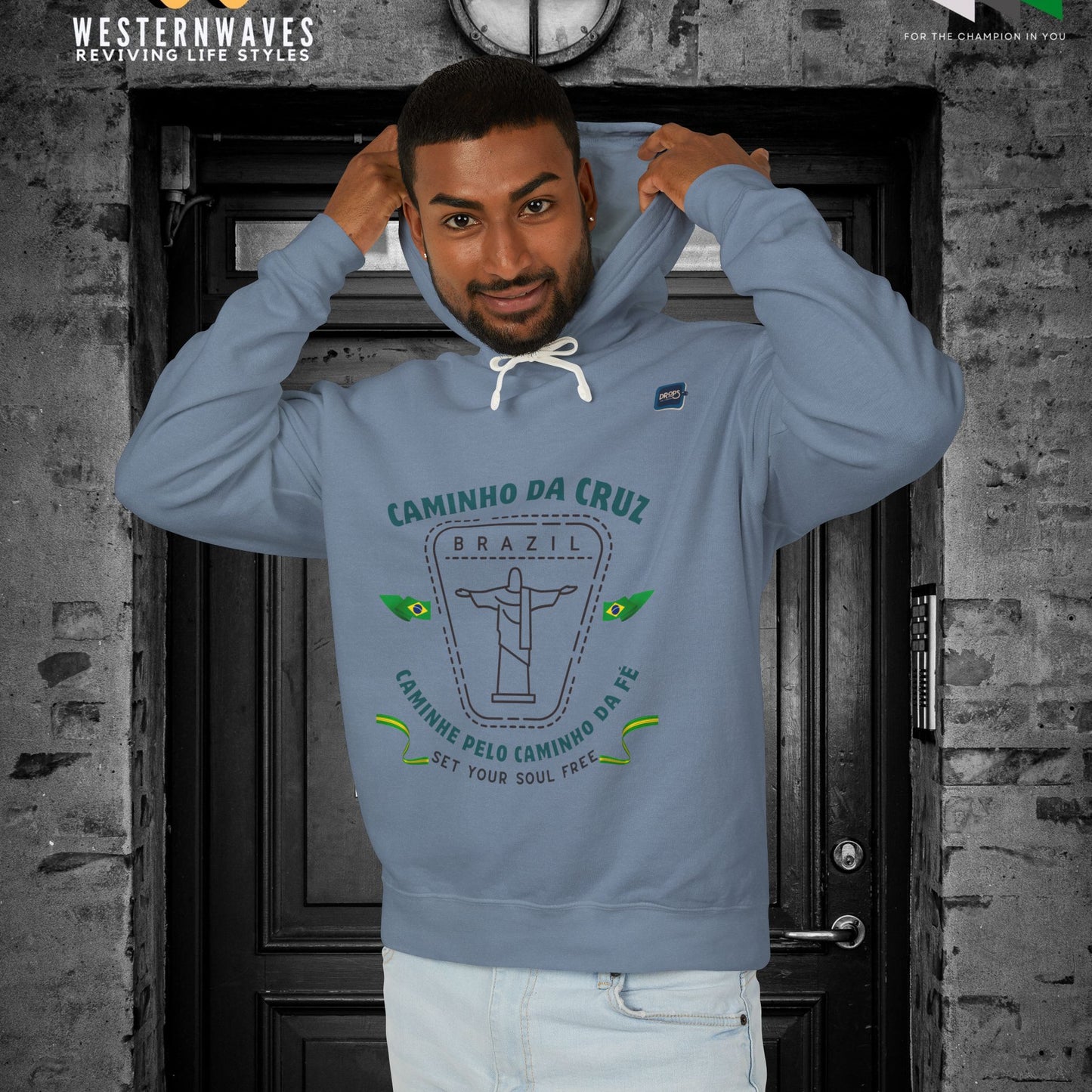 Unisex Lightweight Hooded Sweatshirt – N2+ Series USLWHSS PT2WW024_ Limited Edition Crafted Comfort by WesternWaves: