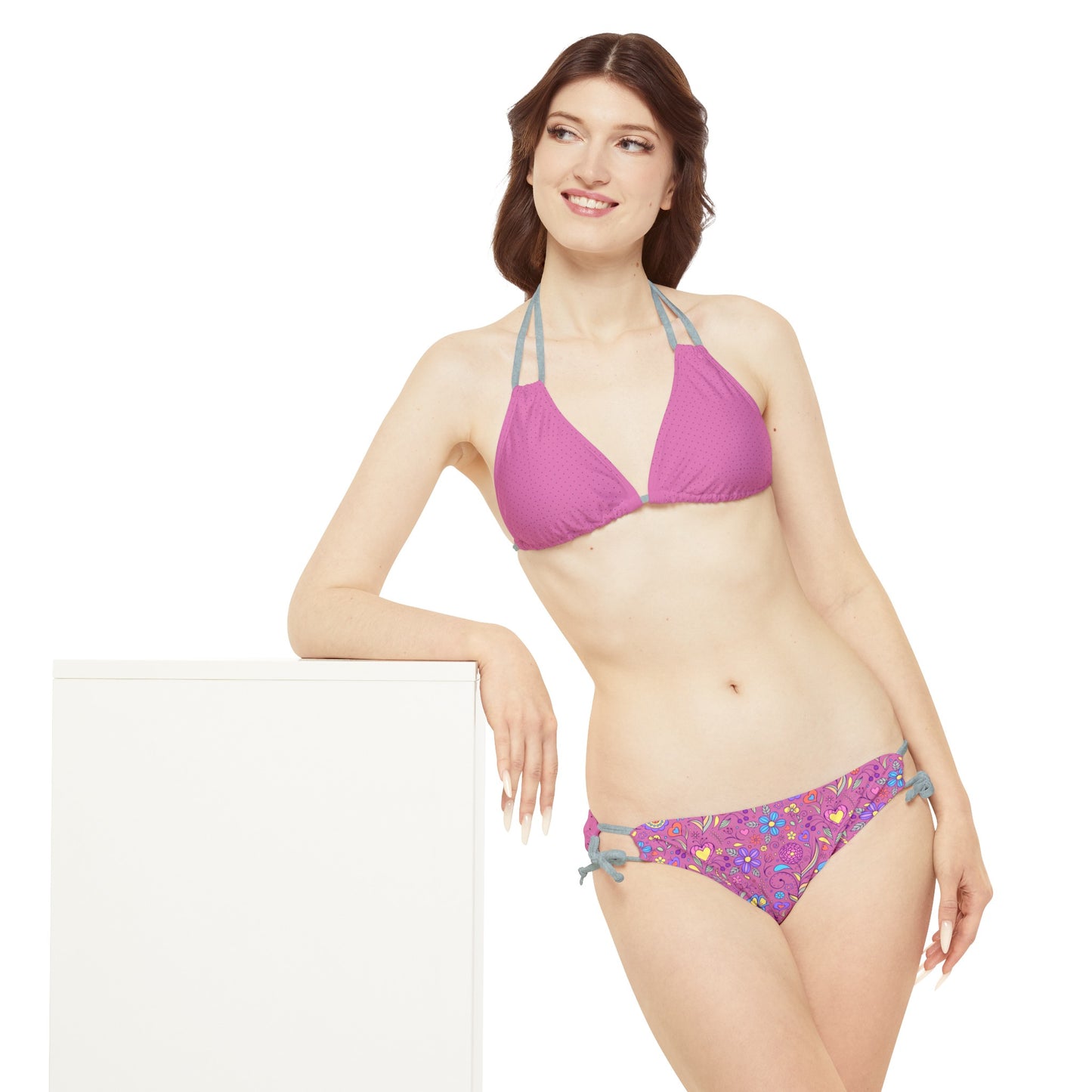 Strappy Bikini Set (AOP)_ N+ Series SBS(AOP) PT2WW003_Limited Edition by WesternWaves