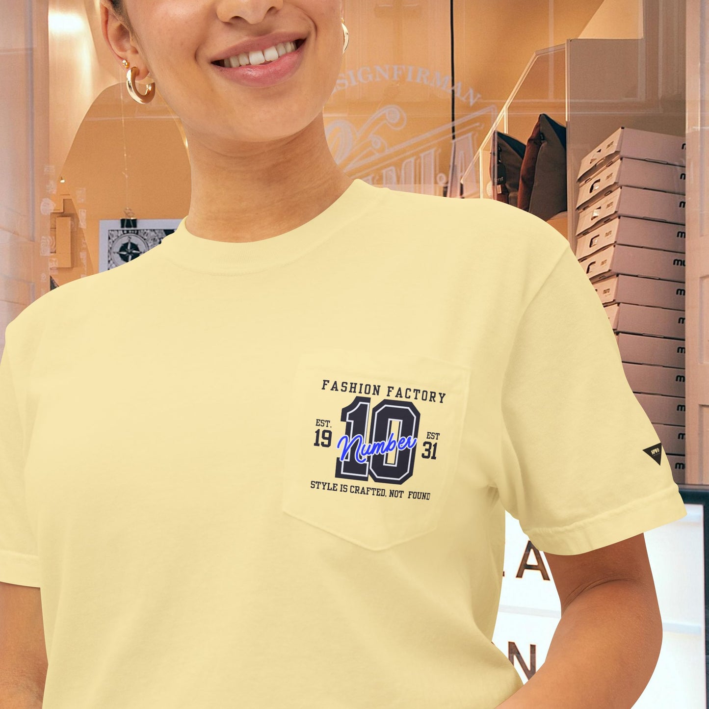 Unisex Garment-Dyed Pocket T-Shirt_ N3+ Series USGDPTS PT2WW001_ Limited Edition Raw Classic by WesternWaves:
