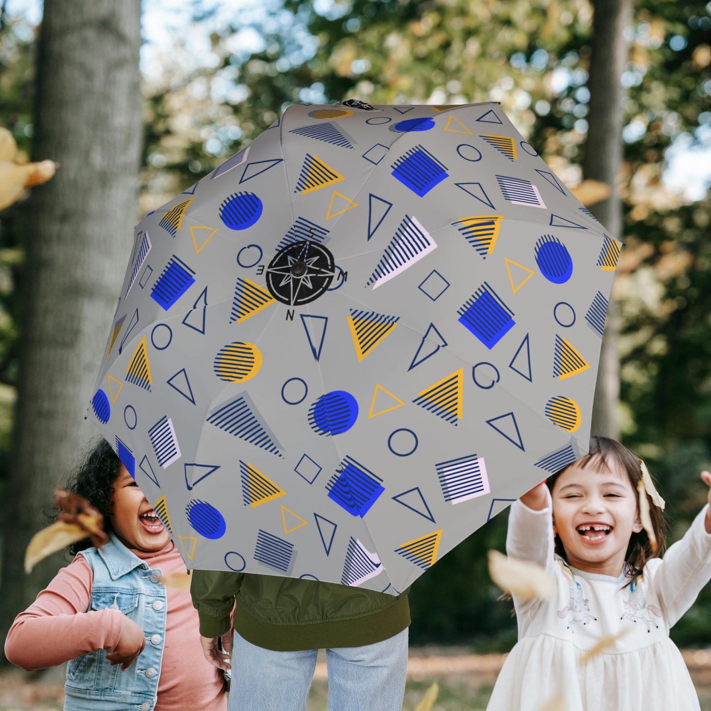 Semi-Automatic Foldable Umbrella _ Series N7+ SAFUMBRELLA PT2WW002_ Limited Edition Vibrant Design by WesternWaves: