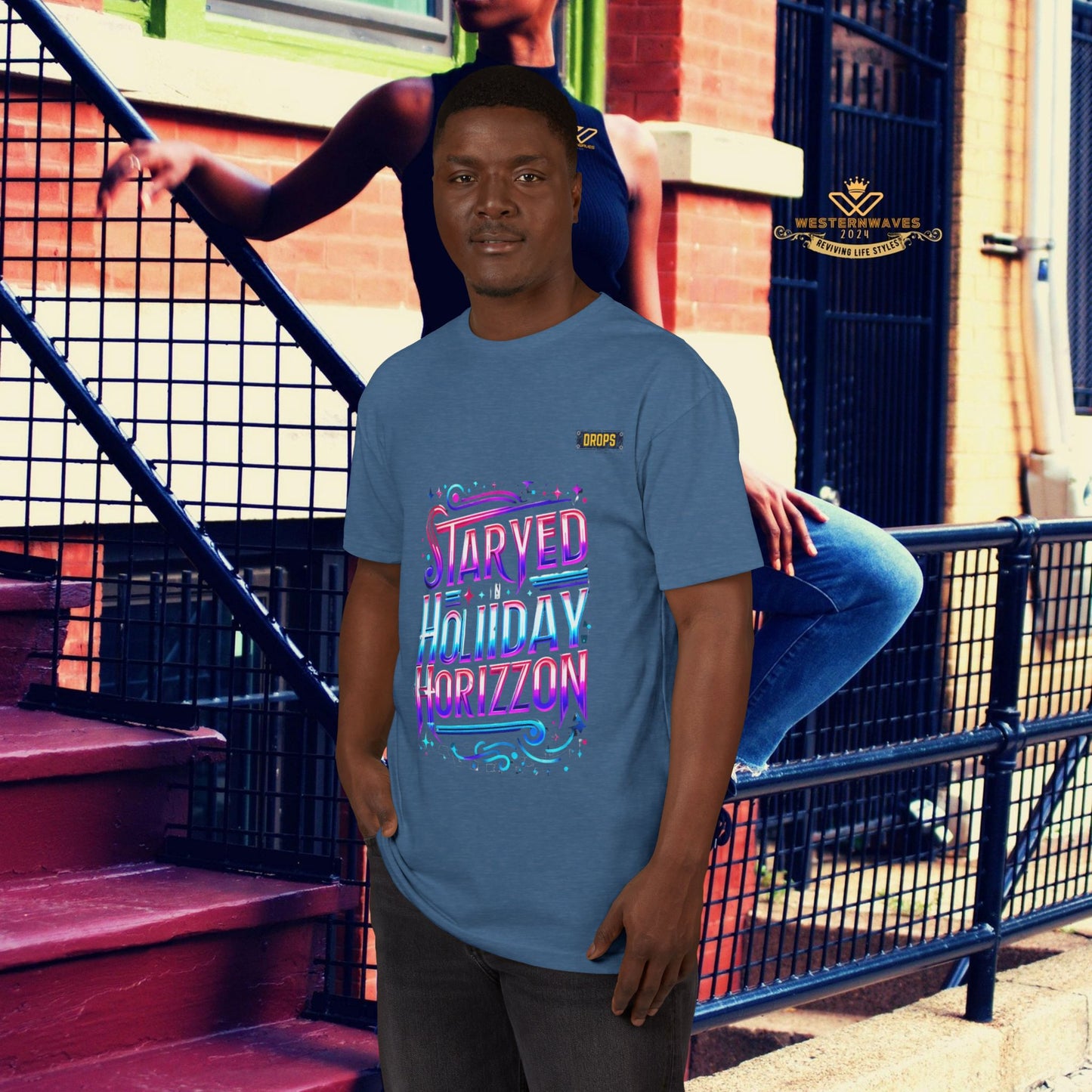 Unisex Sueded T-shirt_ 28 June 2025_ Limited Edition Summer Festivities, by WesternWaves: