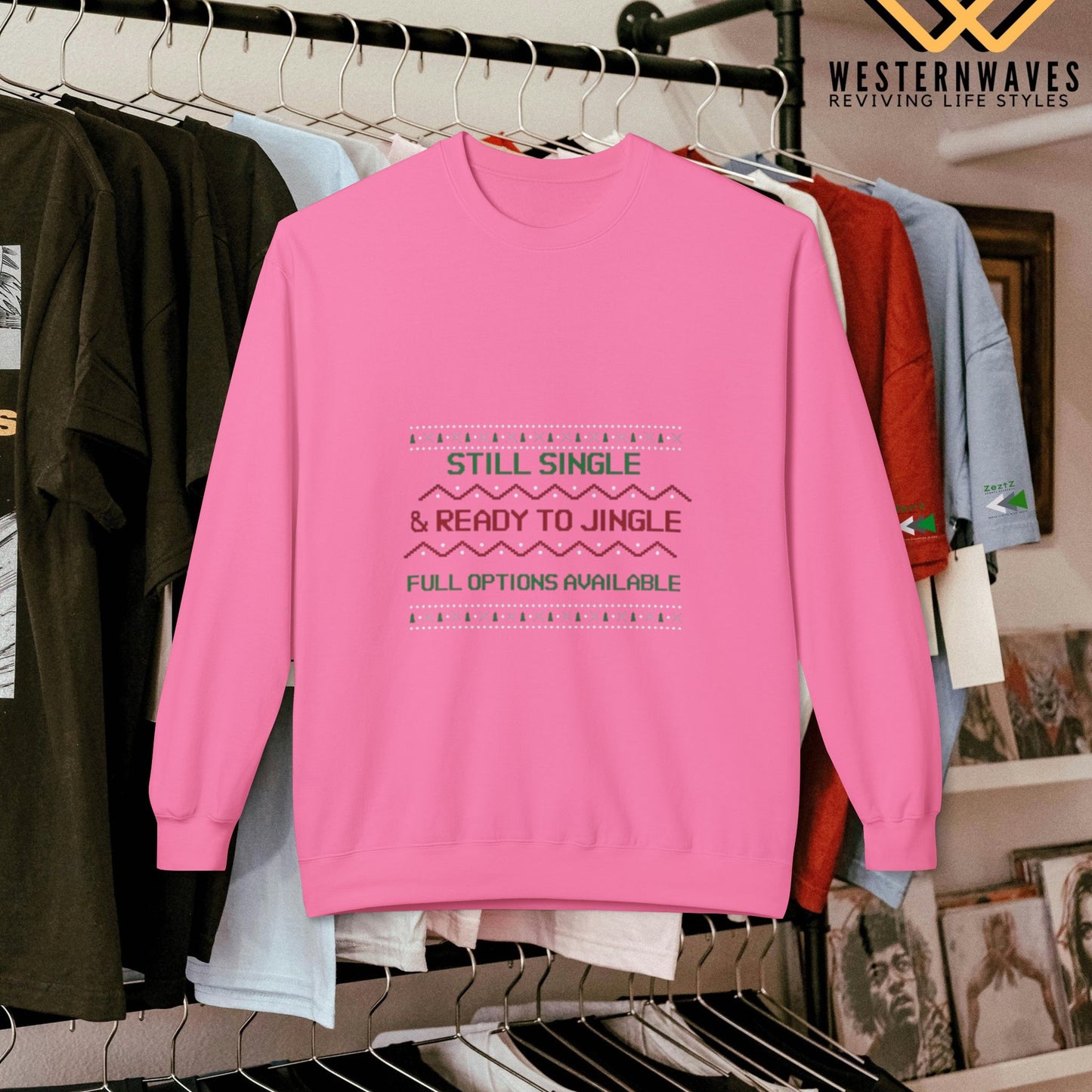 Softstyle Fleece Sweatshirt - N3+ Series SSFSS PT2WW001_ Limited Edition Cozy, Eco-Friendly, Unisex product by WesternWaves: