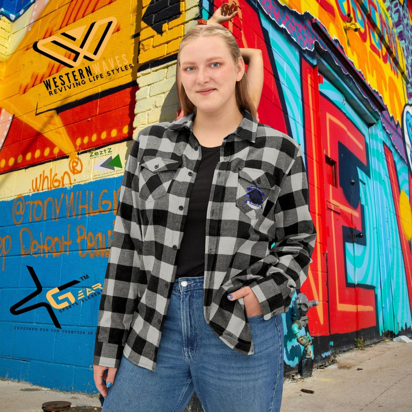 Unisex Flannel Shirt_ N3+ Series USFS PT2WW001_ Limited Edition Personalized Flannel Shirt by WesternWaves: