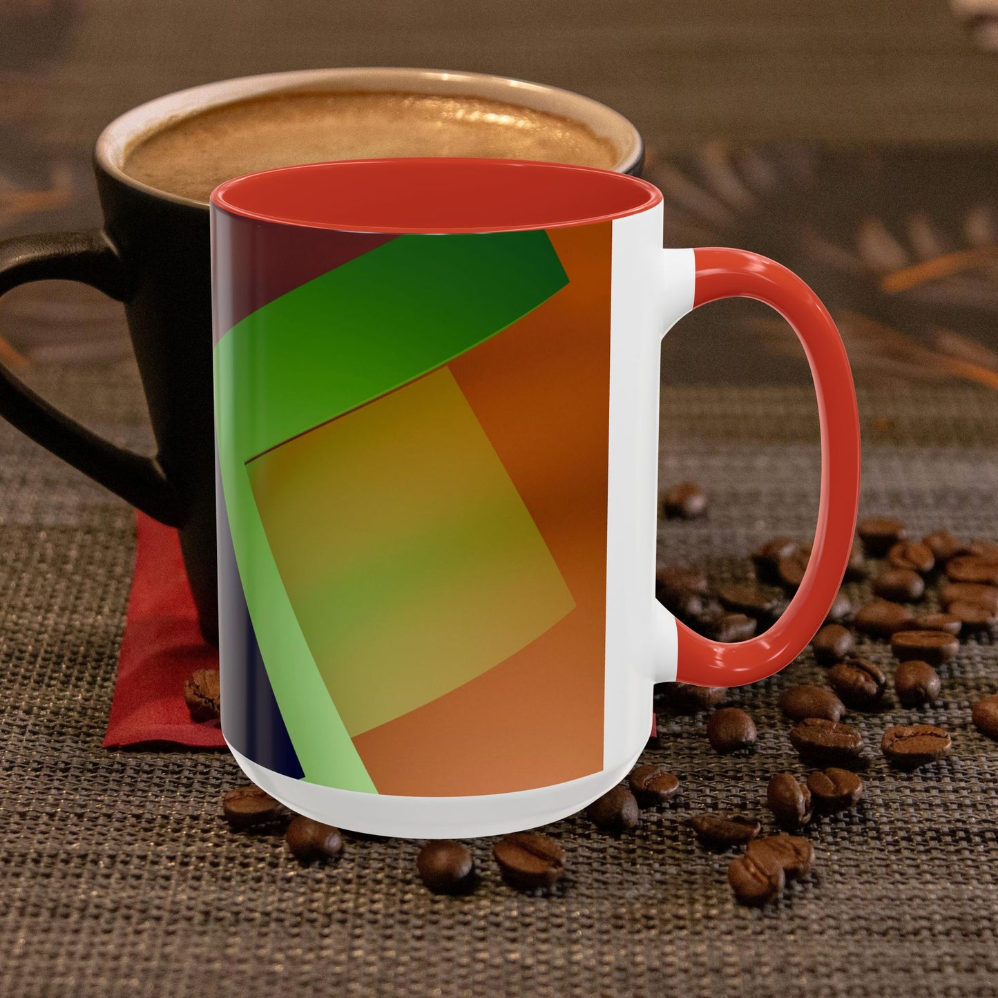 Accent Coffee Mug 11, 15oz_ N3+ Series ACM11OZ PT2WW018_ Limited Edition Perfect Blend of Style by WesternWaves:
