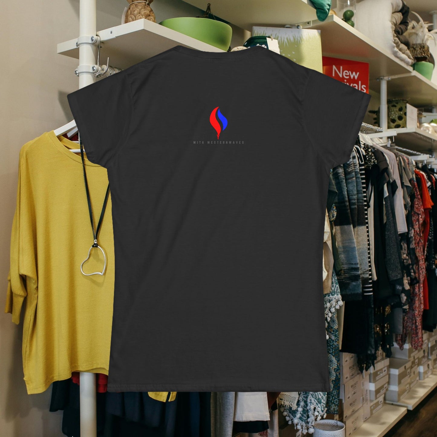 Women's Softstyle Tee_ for Effortless Chic_ N2+ Series WSST PT2WW005_ Limited Edition Feminine & Sophisticated Style by WesternWaves: