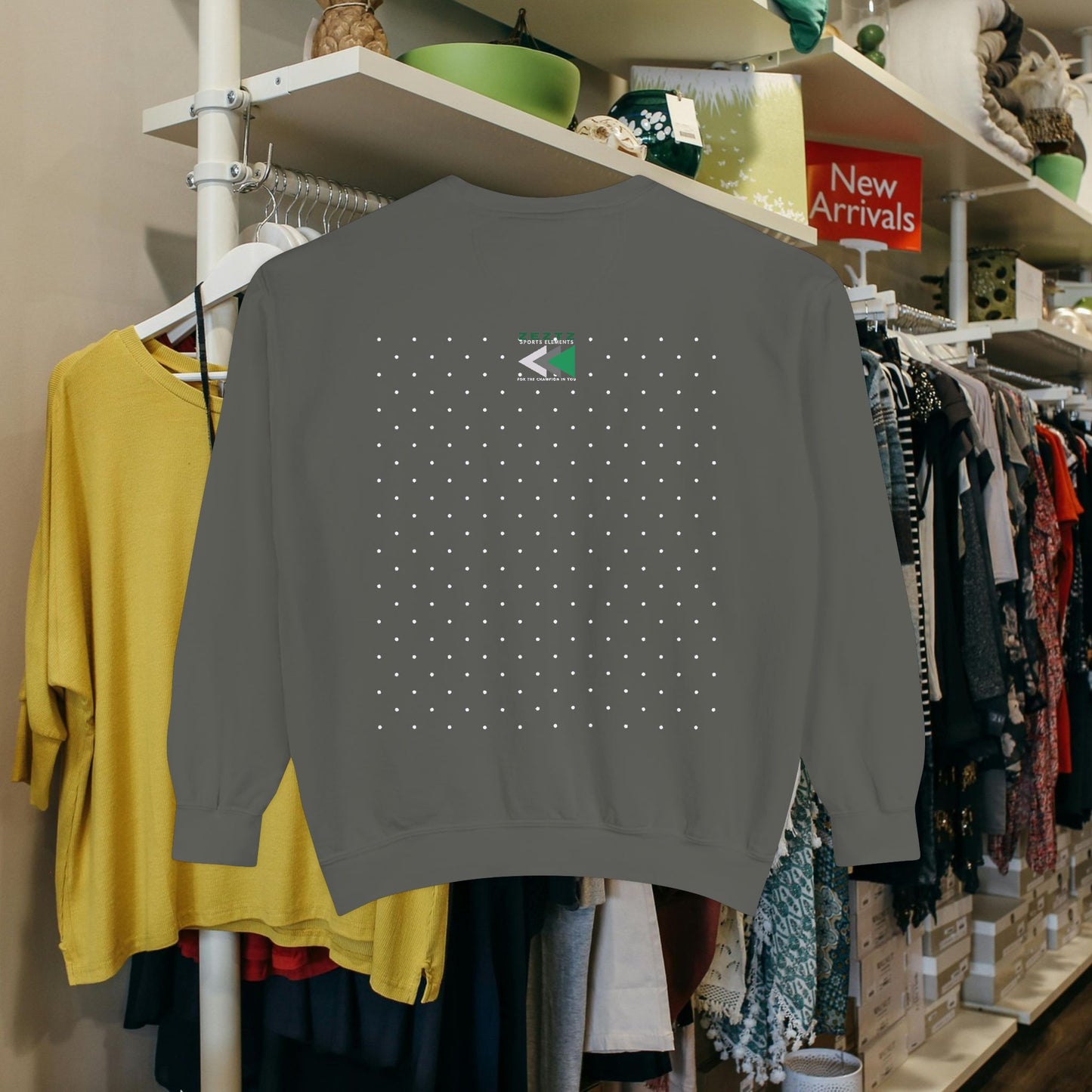 Unisex Garment-Dyed Sweatshirt_ N2 Series USGDSS PT2WW001_ Limited Edition Masterpiece of ‘ZeztZ’ Sports Brand Luxury & Casual Comfort by WesternWaves: