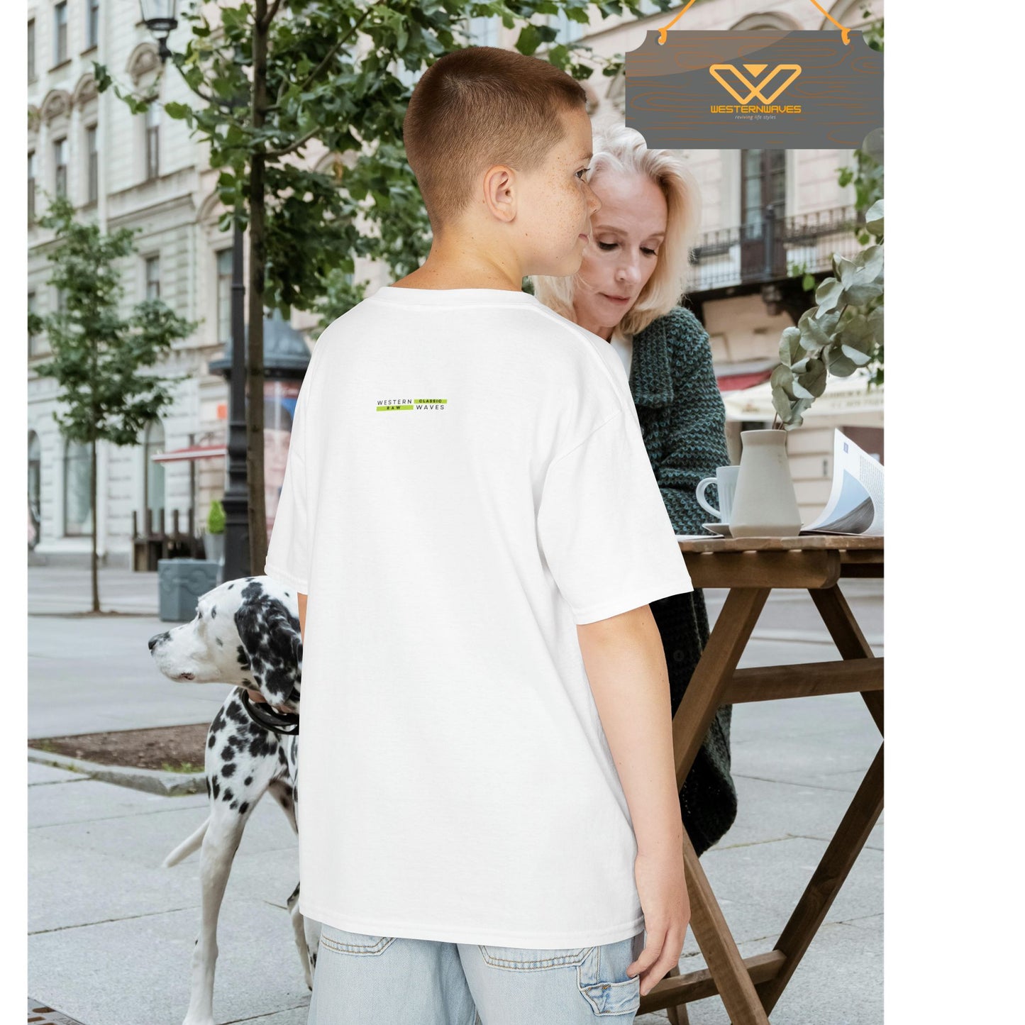 Kids Heavy Cotton™ Tee_ N3+ Series KHCT PT2WW004_ Limited Edition Durable Comfort for Every Adventure by WesternWaves:
