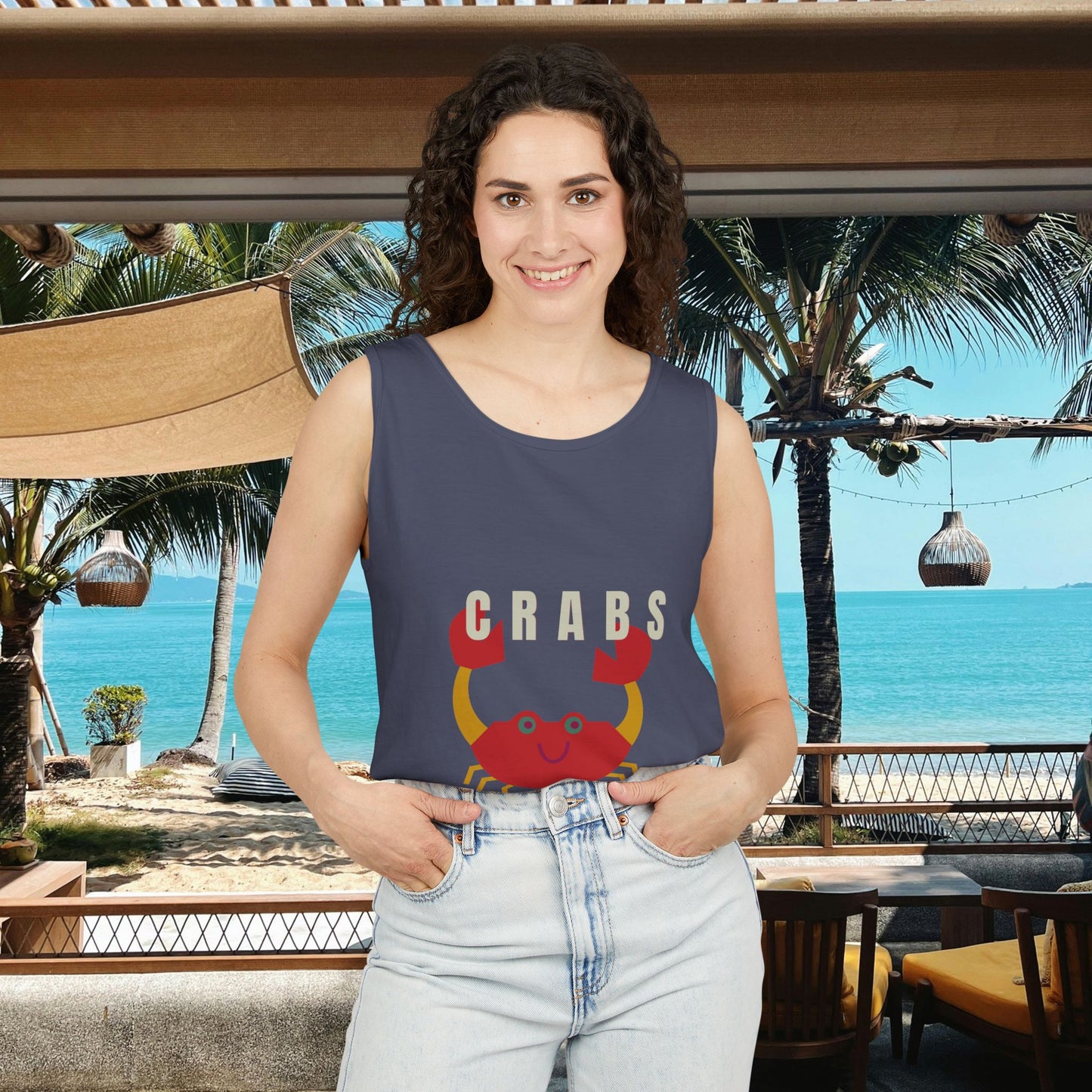 Unisex Garment-Dyed Tank Top_ N2+ Series USGDTT PT2WW012_ Limited Edition Comfort & Style by WesternWaves: