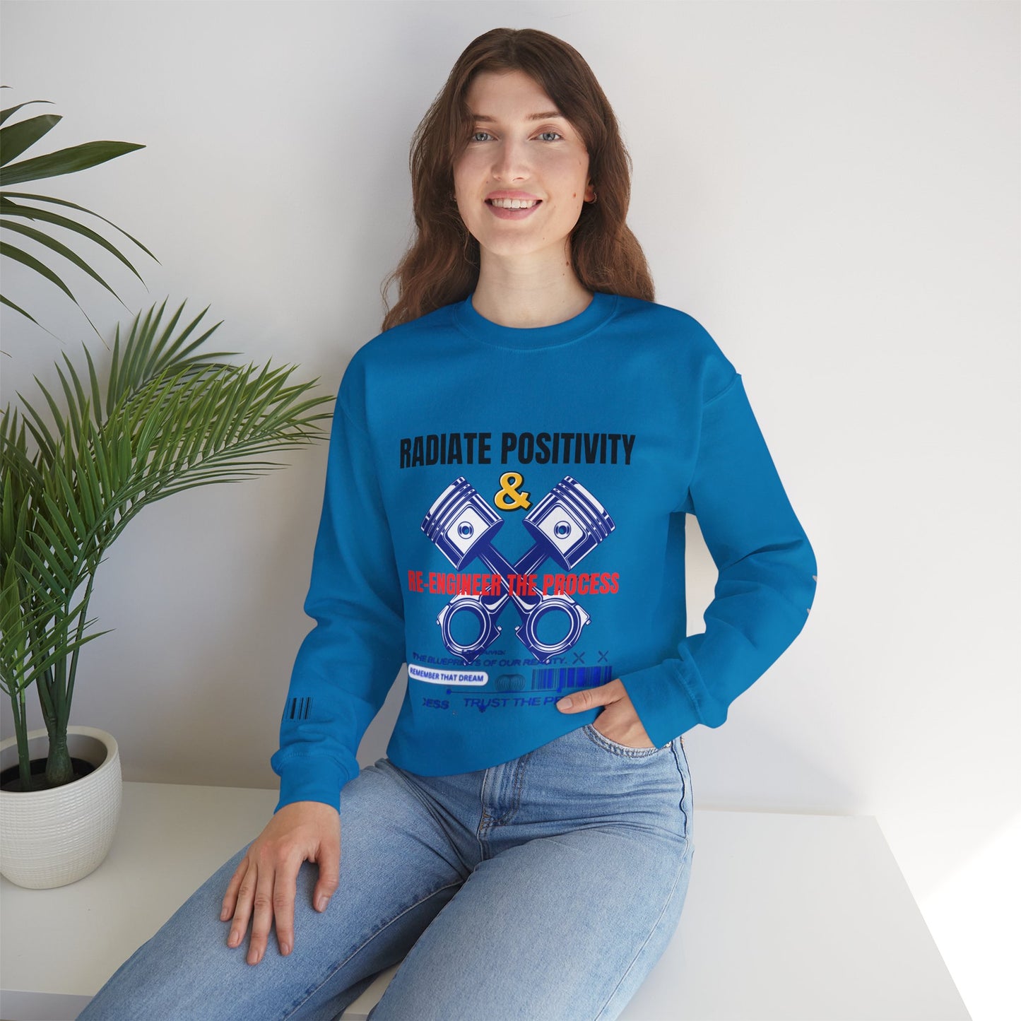 Unisex Heavy Blend™ Crewneck Sweatshirt_ N2+ Series UHBCSS PT2WW003_ Limited Edition Pure Luxury by WesternWaves: