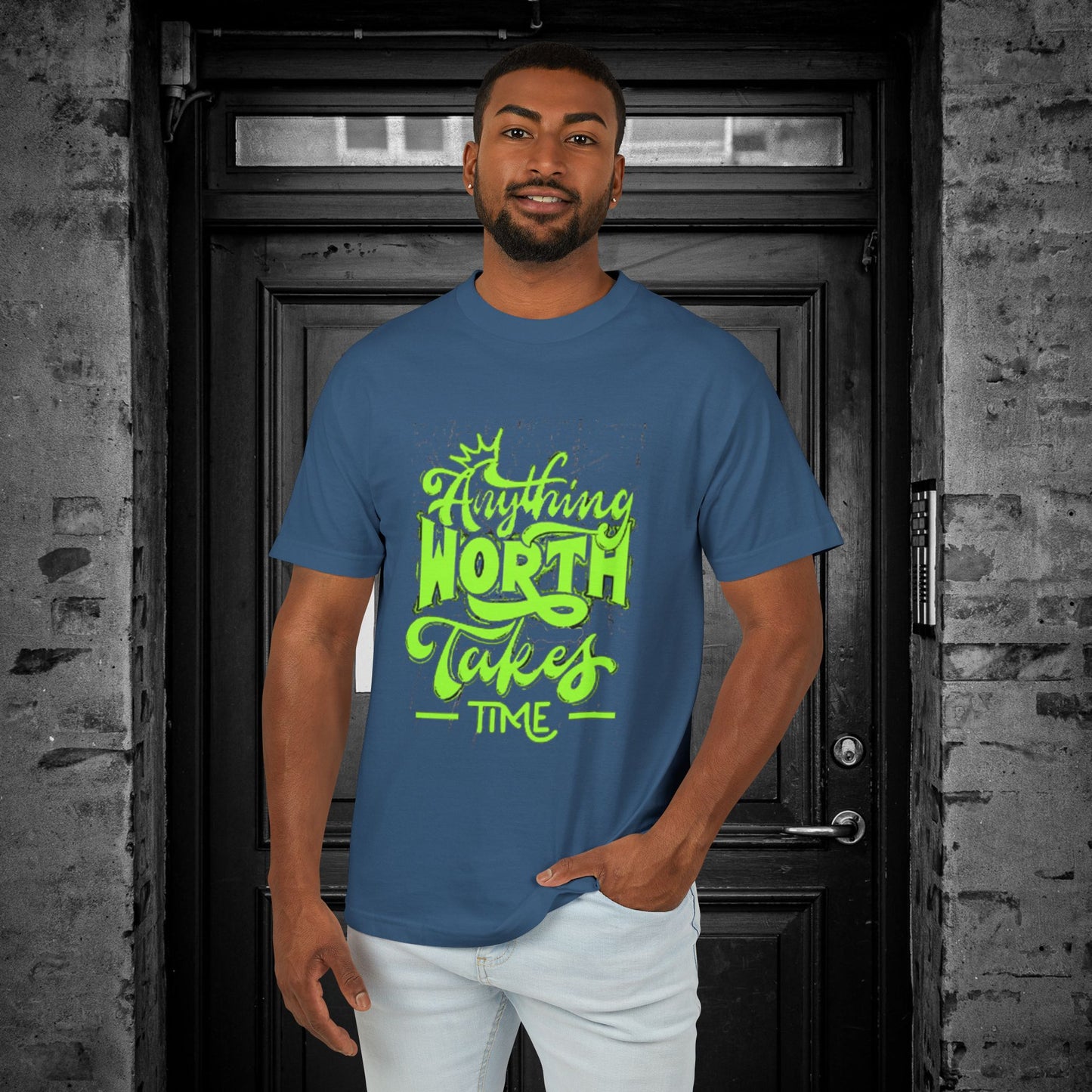 Unisex Garment-Dyed Heavyweight Cotton Tee_ N2+ Series USGDHWCTEE PT2WW007_ Limited Edition Statement of Style by WesternWaves: