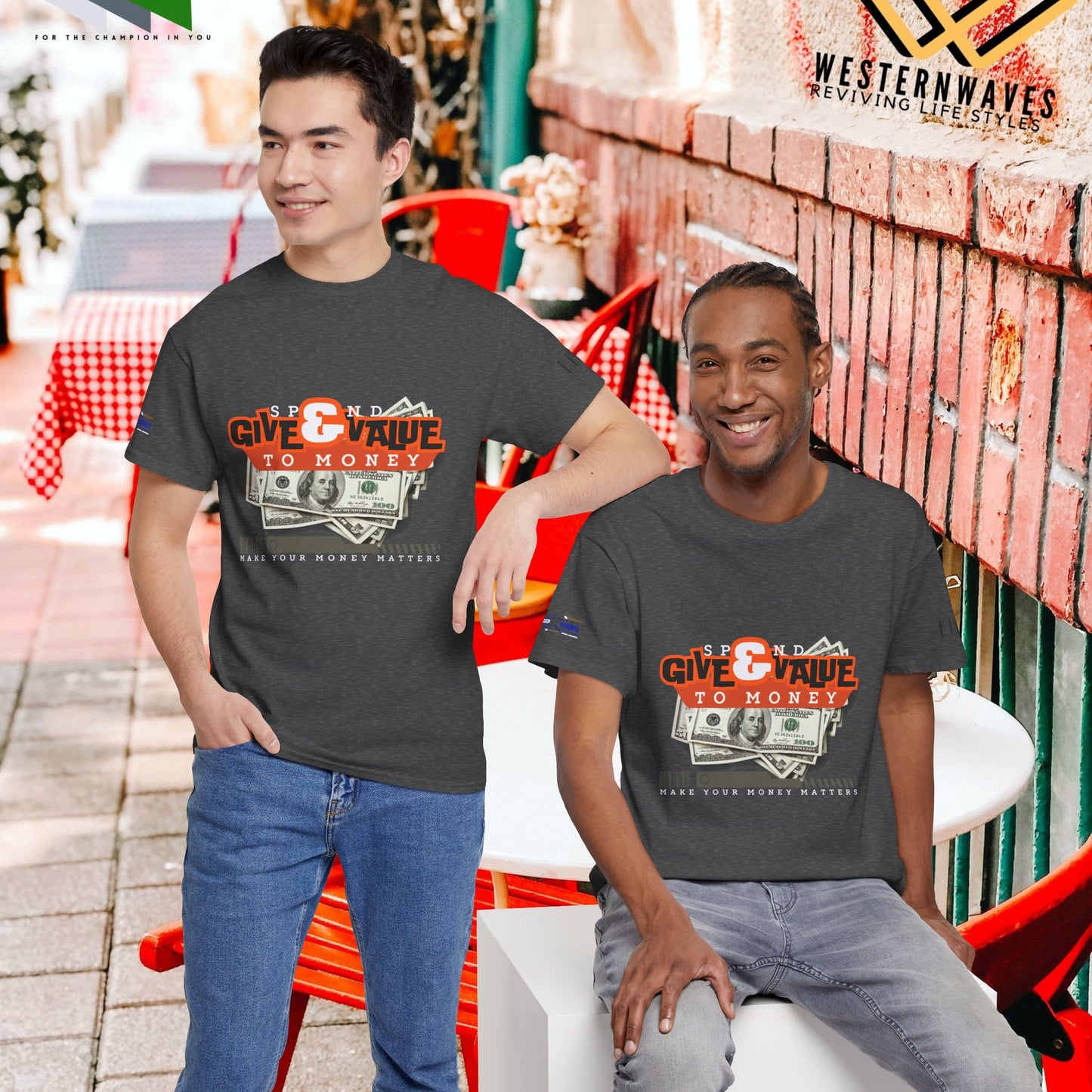 Unisex Heavy Cotton Tee_ Crafted from premium 100% cotton_ N3+ Series UHCT PT2WW013_ Limited Edition Maximum Comfort by WesternWaves:
