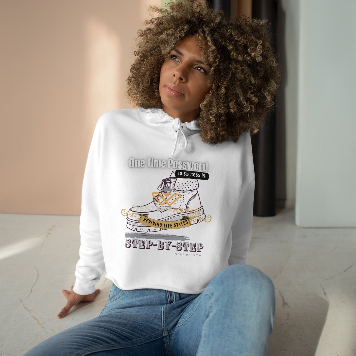 Crop Hoodie_ N2+ Series CH PT2WW001_ Limited Edition Stylish Comfort & Chic Design by WesternWaves: