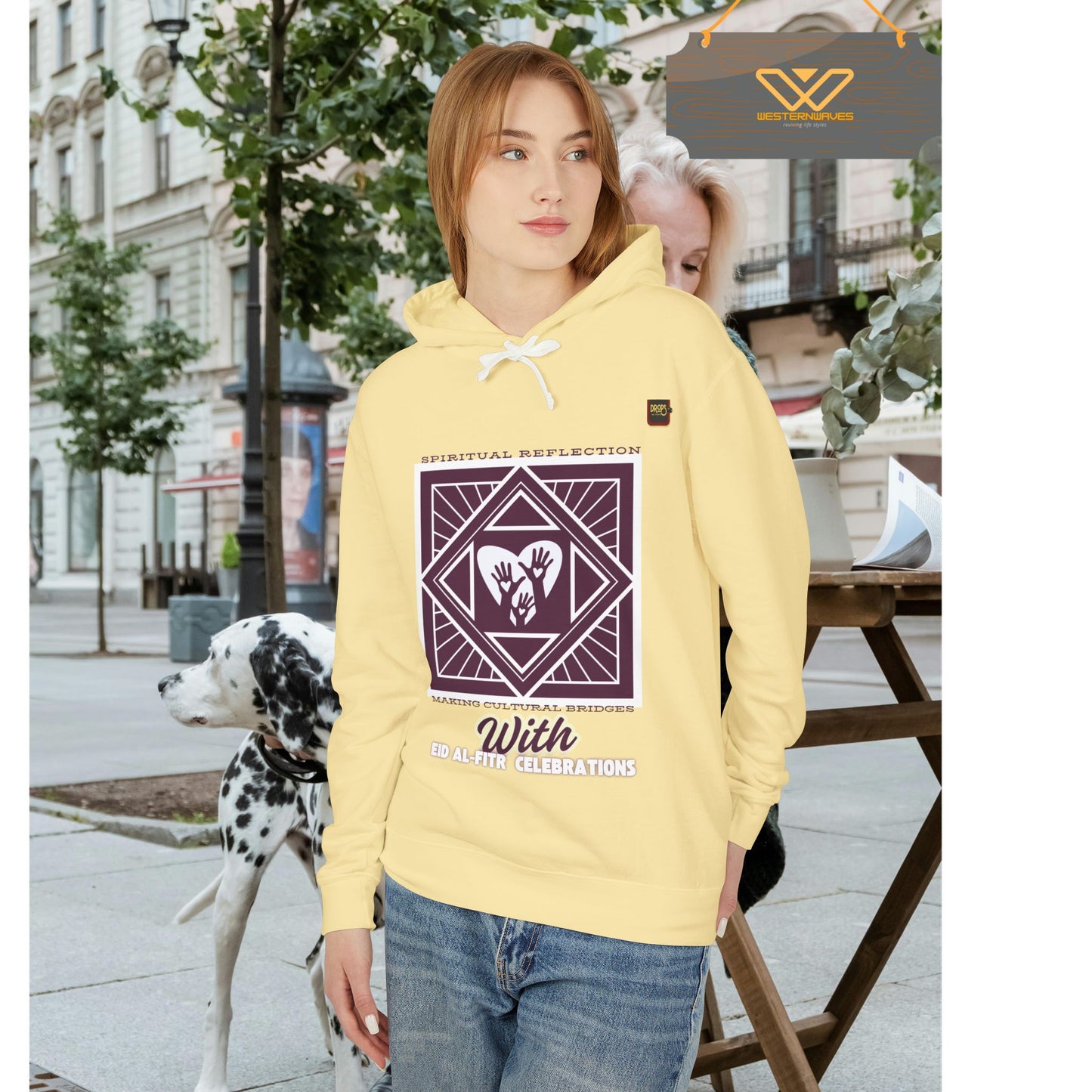 Unisex Lightweight Hooded Sweatshirt – N2+ Series USLWHSS PT2WW023_ Limited Edition Crafted Comfort by WesternWaves: