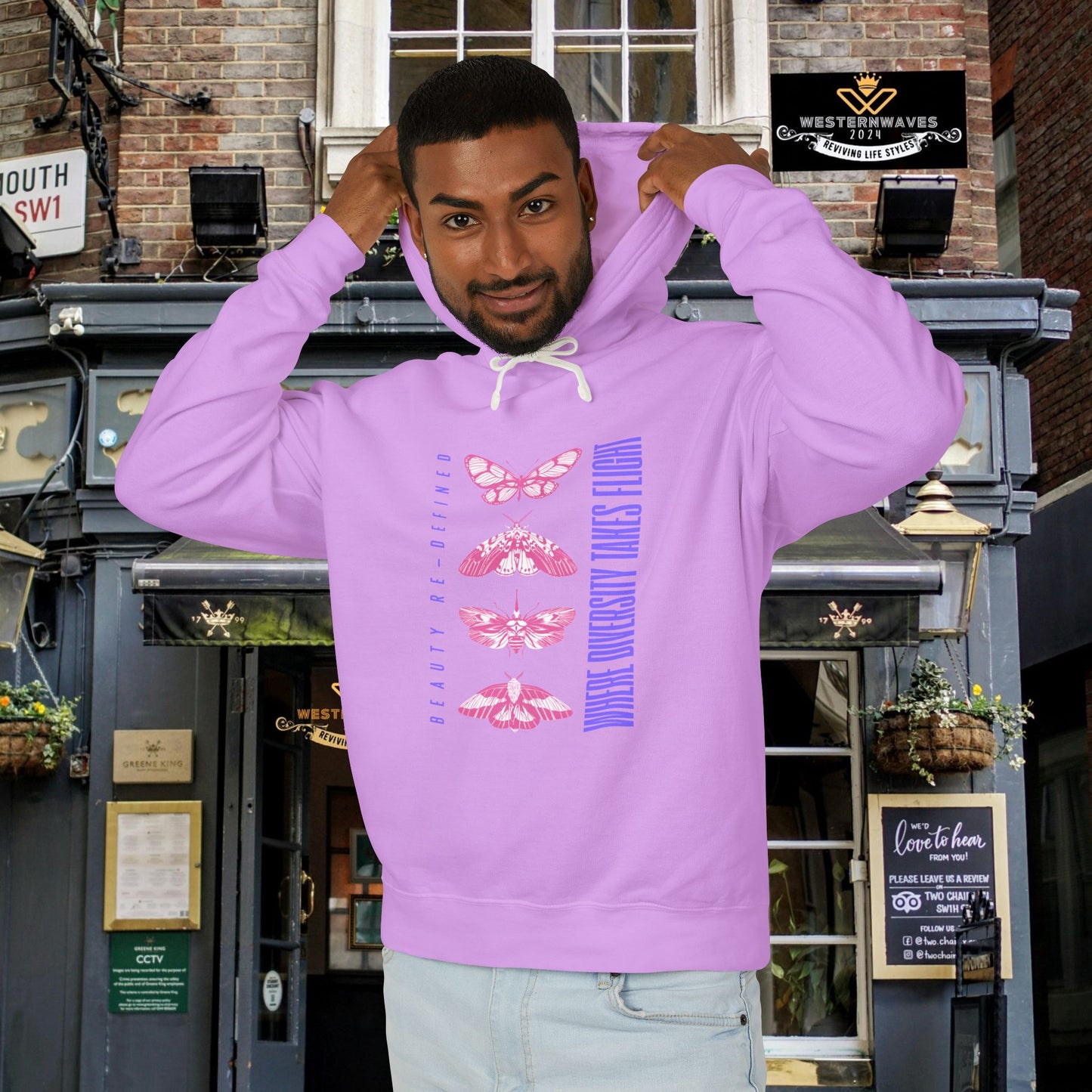 Unisex Lightweight Hooded Sweatshirt – N3+ Series USLWHSS PT2WW012_ Limited Edition Crafted Comfort by WesternWaves: