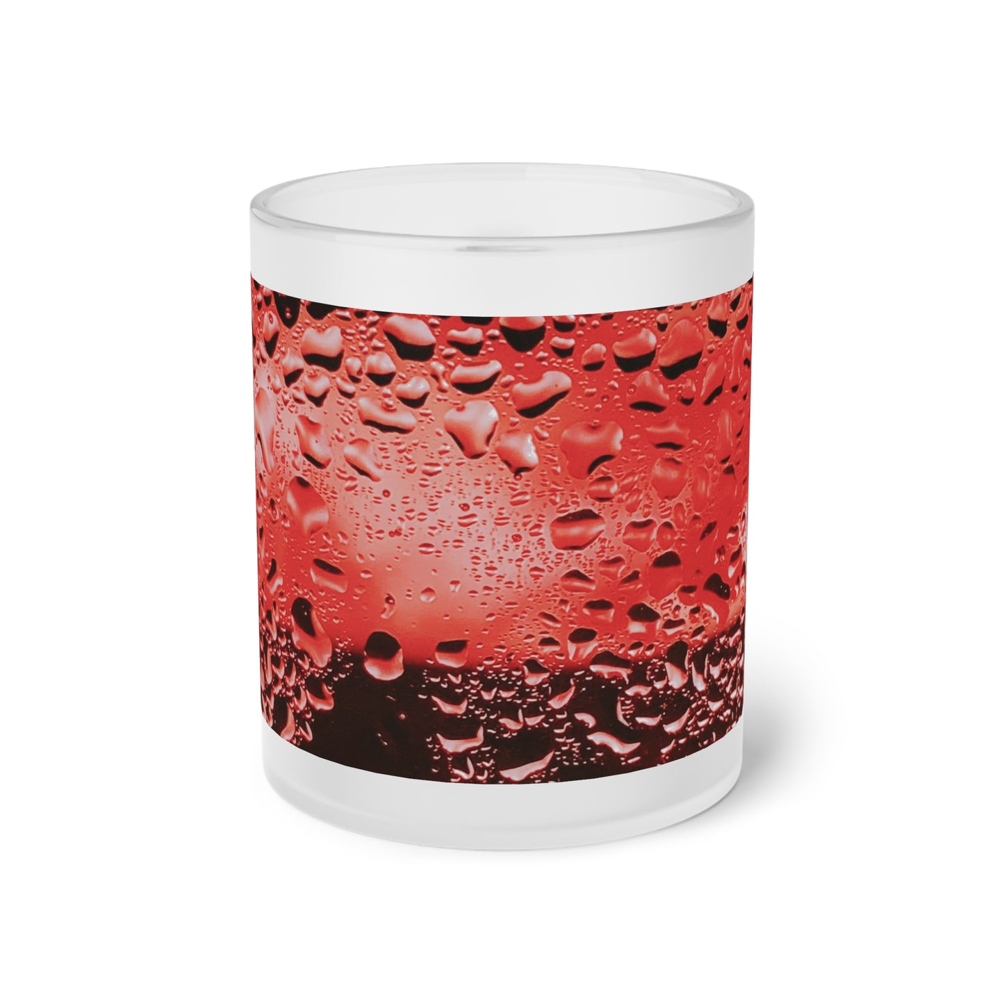 Frosted Glass Mug_ N2+ Series FGM PT2WW004_ Limited Edition Whimsical Dreams" Frosted Glass Mug by WesternWaves: