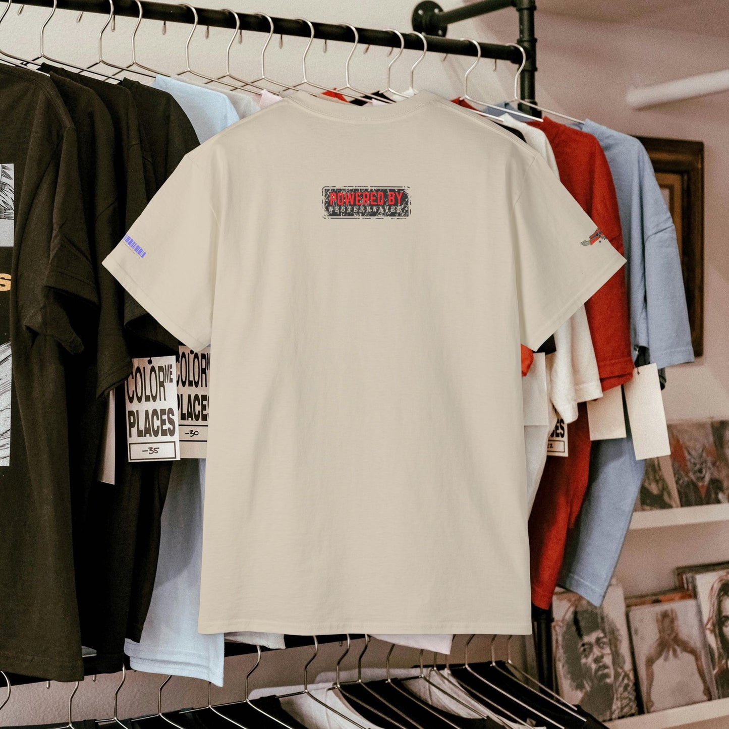 Unisex Ultra Cotton Tee_ Classic Comfort Unleashed_ N2 Series USUCTEE PT2WW004_ Limited Edition Maximum Comfort & Style by WesternWaves: