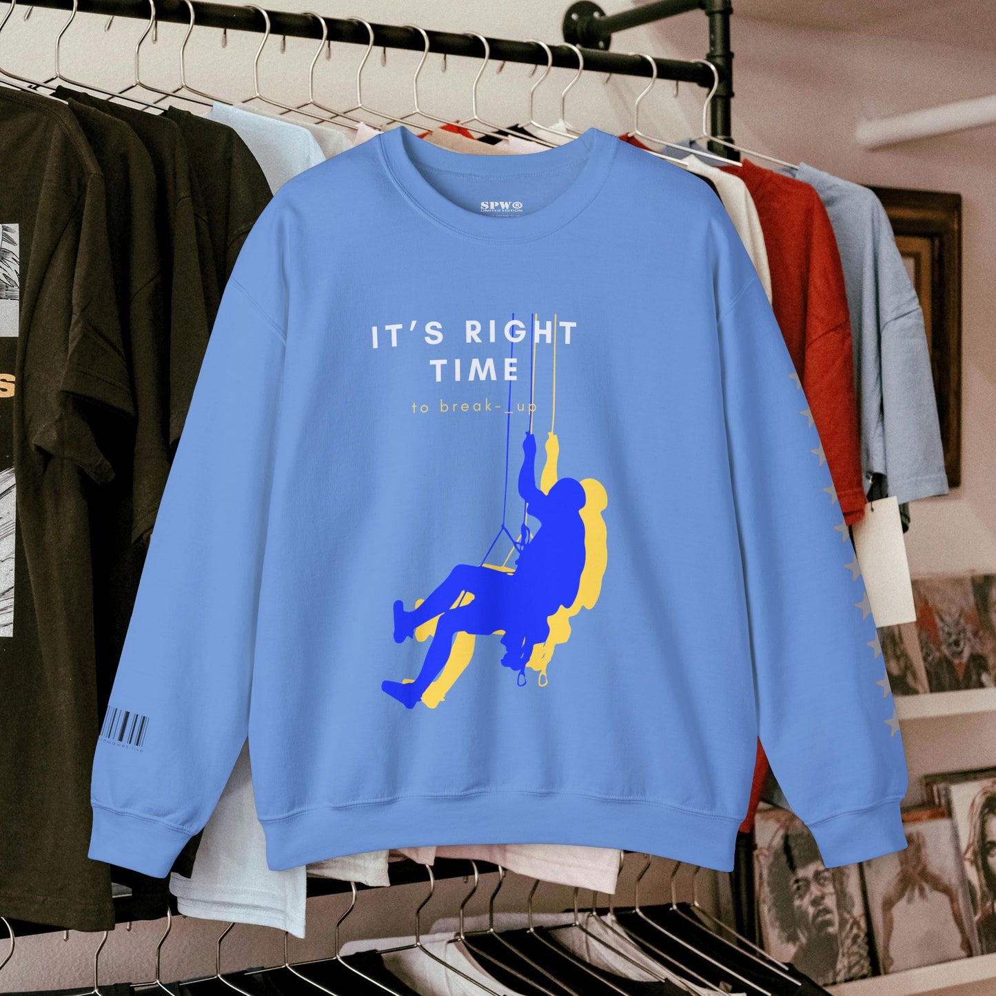 Unisex Heavy Blend™ Crewneck Sweatshirt_ N3+ Series UHBCSS PT2WW020_ Limited Edition by WesternWaves: