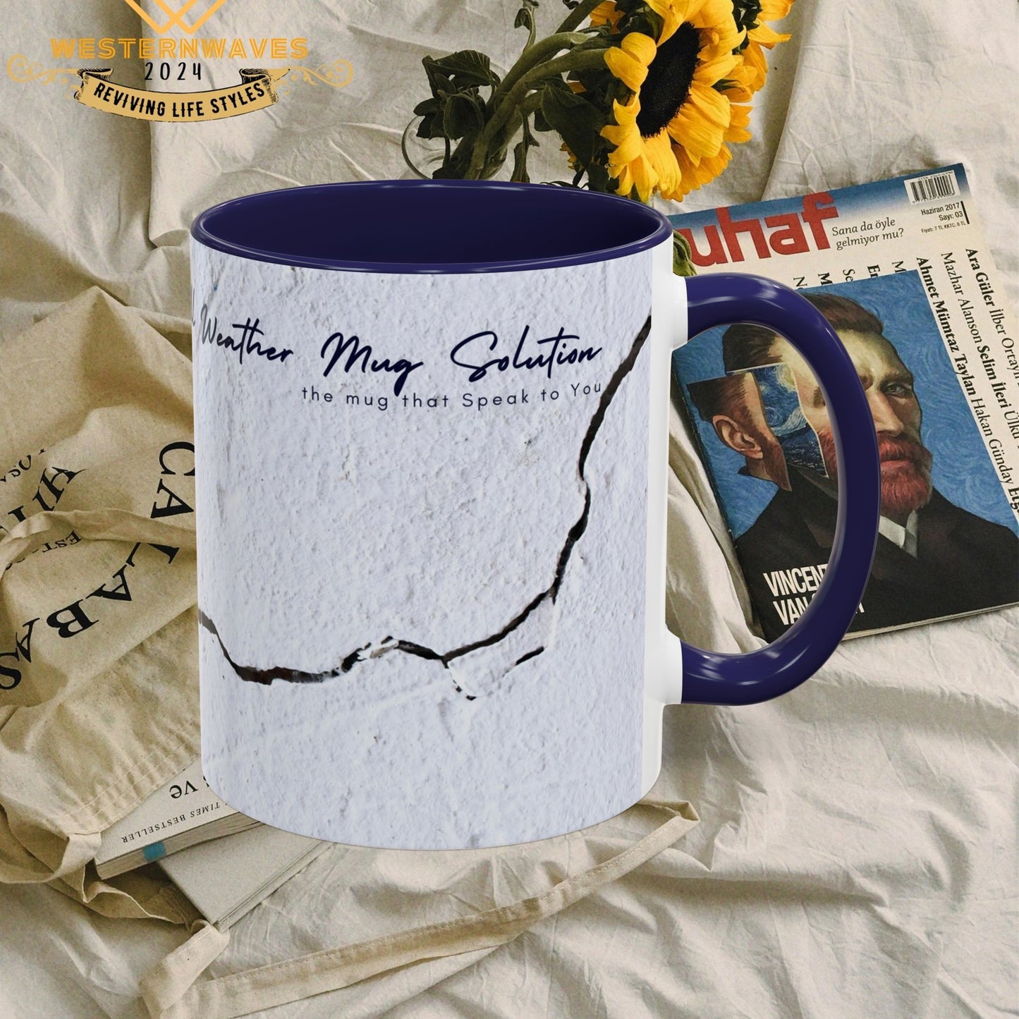 Accent Coffee Mug 11, 15oz_ N2 Series ACM11OZ PT2WW010_ Limited Edition Perfect Blend of Style by WesternWaves: