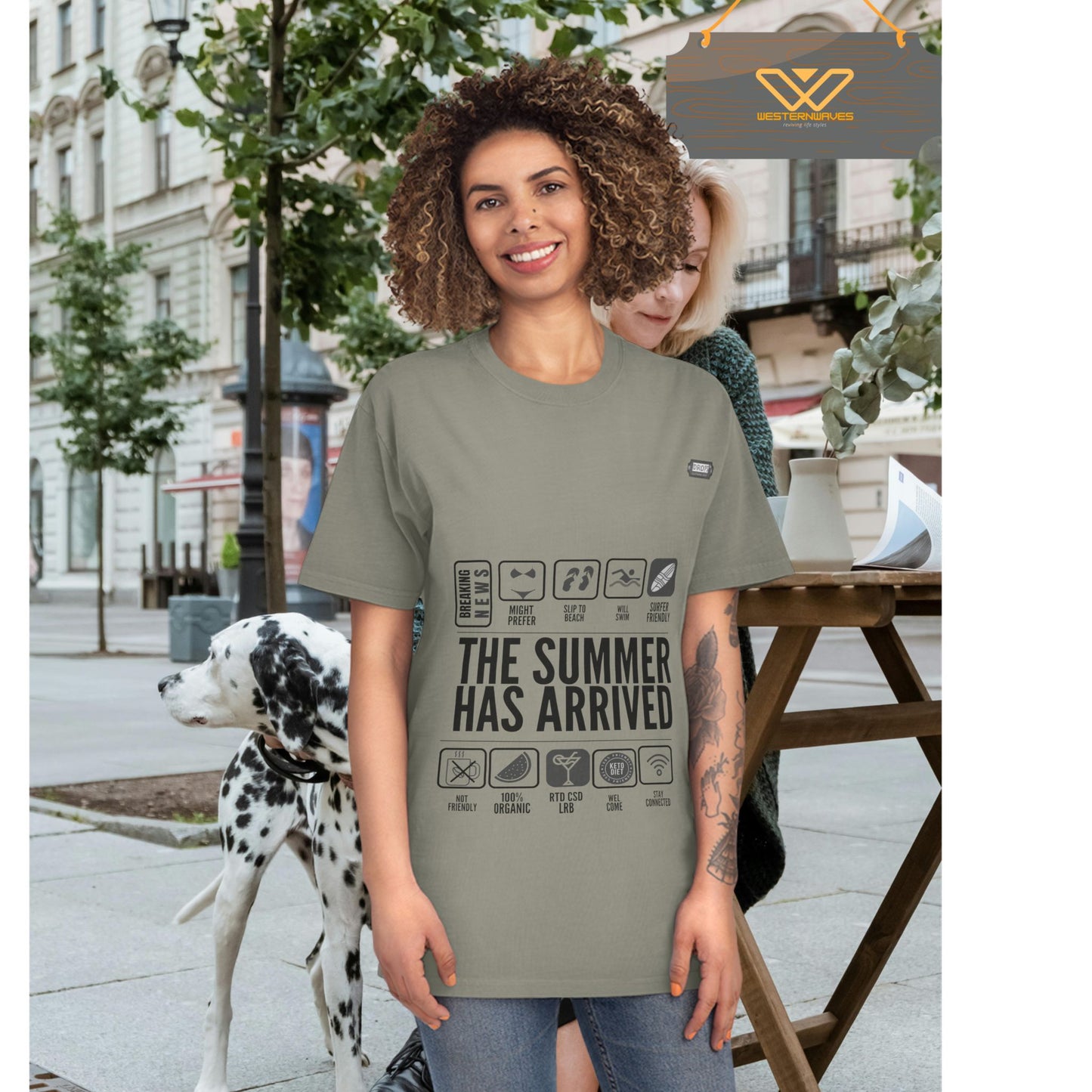 Unisex Faded Shirt_ N8* Series USFADEDSHIRT PT2WW001_ Limited Edition Warm Vibes by WesternWaves: