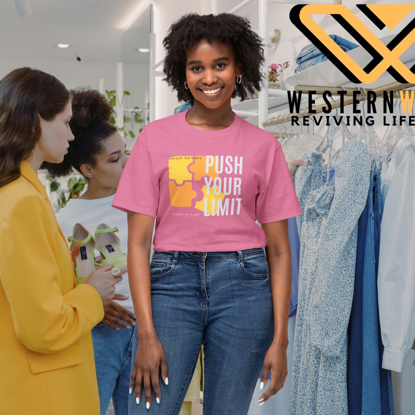 Unisex HD Cotton™ T-shirt_ N+ Series USHDCTS PT2WW003_ Limited Edition Unisex HD Cotton™ T-shirt by WesternWaves