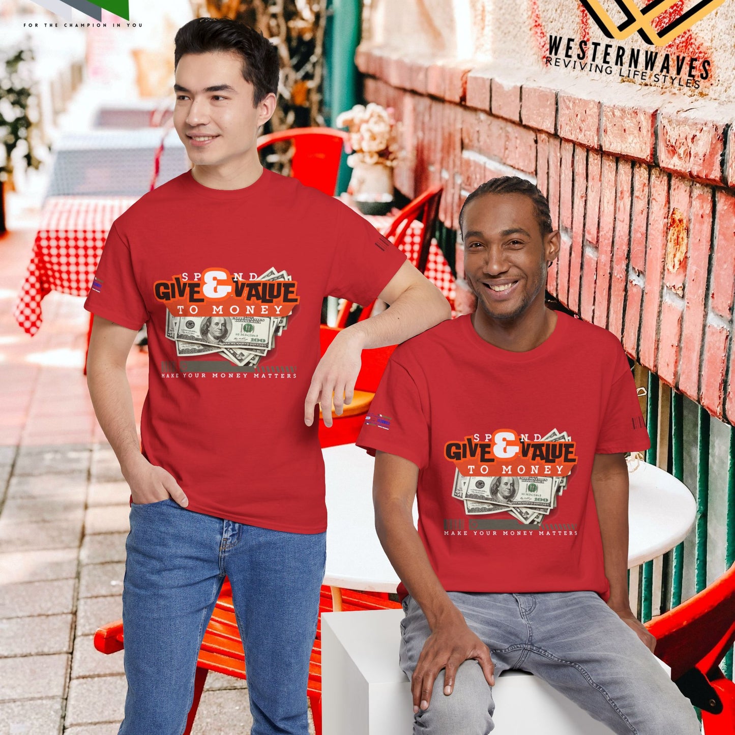 Unisex Heavy Cotton Tee_ Crafted from premium 100% cotton_ N3+ Series UHCT PT2WW013_ Limited Edition Maximum Comfort by WesternWaves: