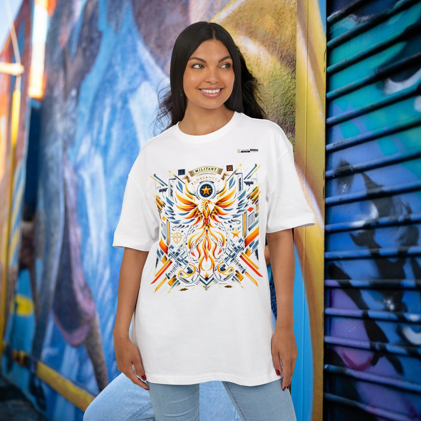 Unisex Heavy Oversize Tee_ Series N8 USHOSTEE PT2WW001_ Limited Edition Retro Casual Streetwear by WesternWaves:
