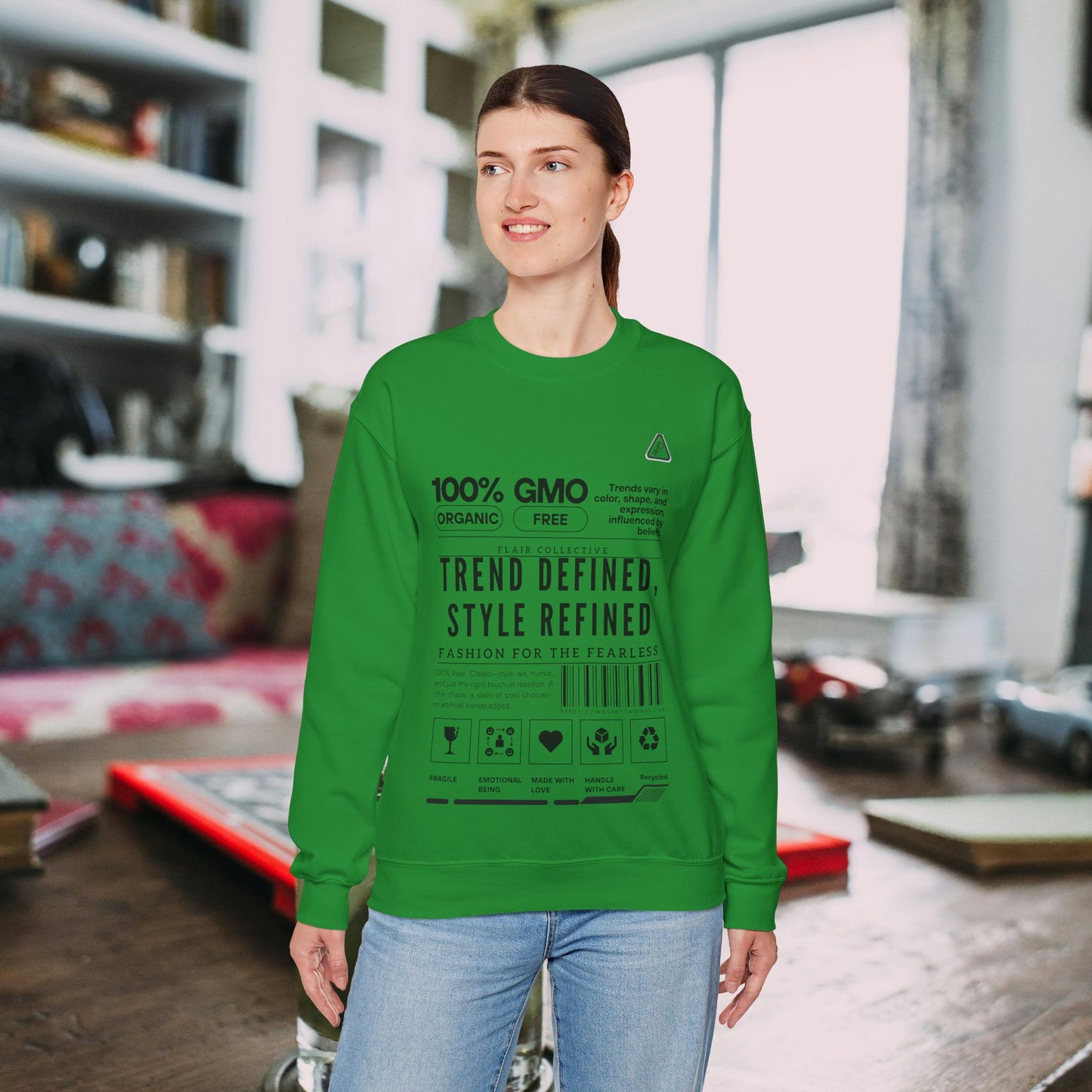 Unisex Heavy Blend™ Crewneck Sweatshirt_ N2 Series SPW UHBCSS PT2WW003_ Limited Edition 'DROPS' Brand Raw Classics by WesternWaves: