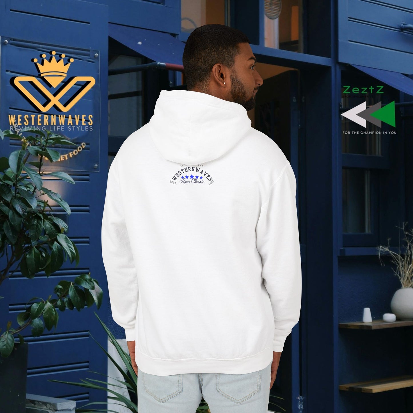 Unisex Lightweight Hooded Sweatshirt – N2+ Series USLWHSS PT2WW023_ Limited Edition Crafted Comfort by WesternWaves: