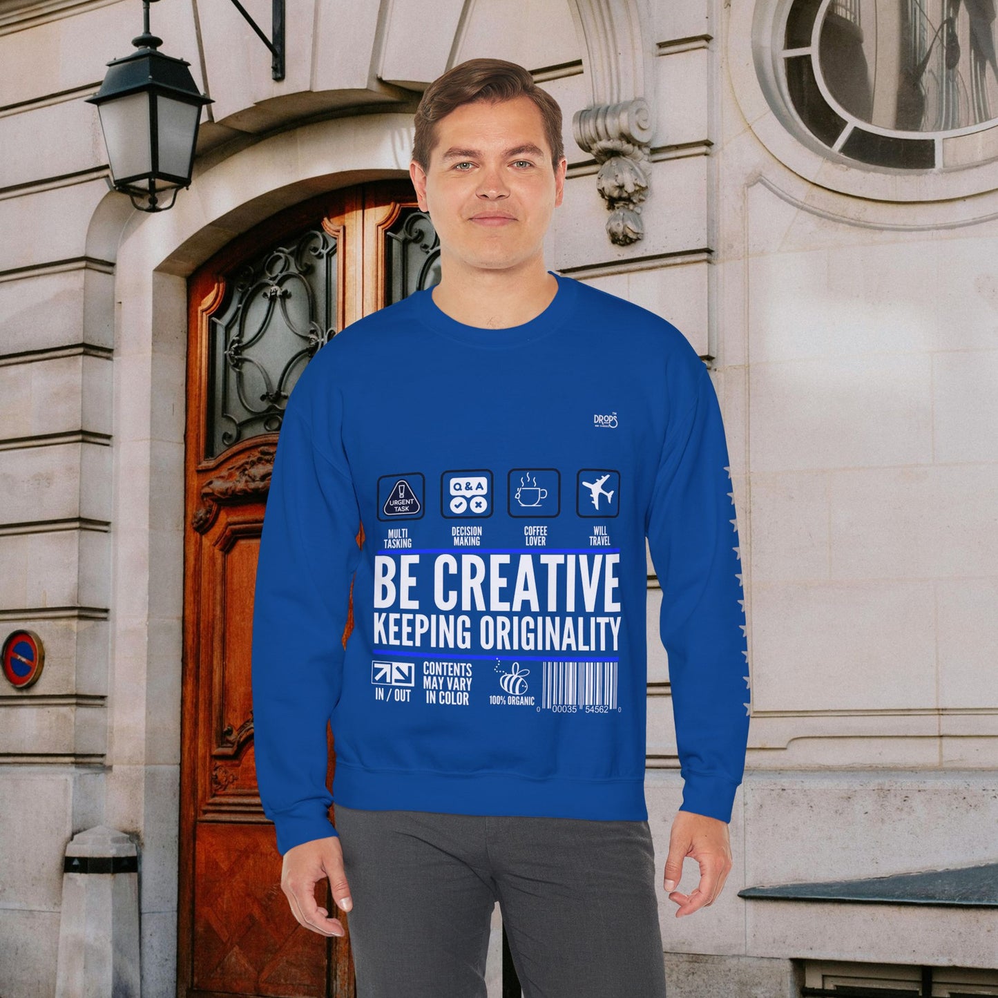 Unisex Heavy Blend™ Crewneck Sweatshirt_ N2 Sports Series UHBCSS PT2WW004_ Limited Edition 'DROPS' Brand Sweatshirt by WesternWaves: