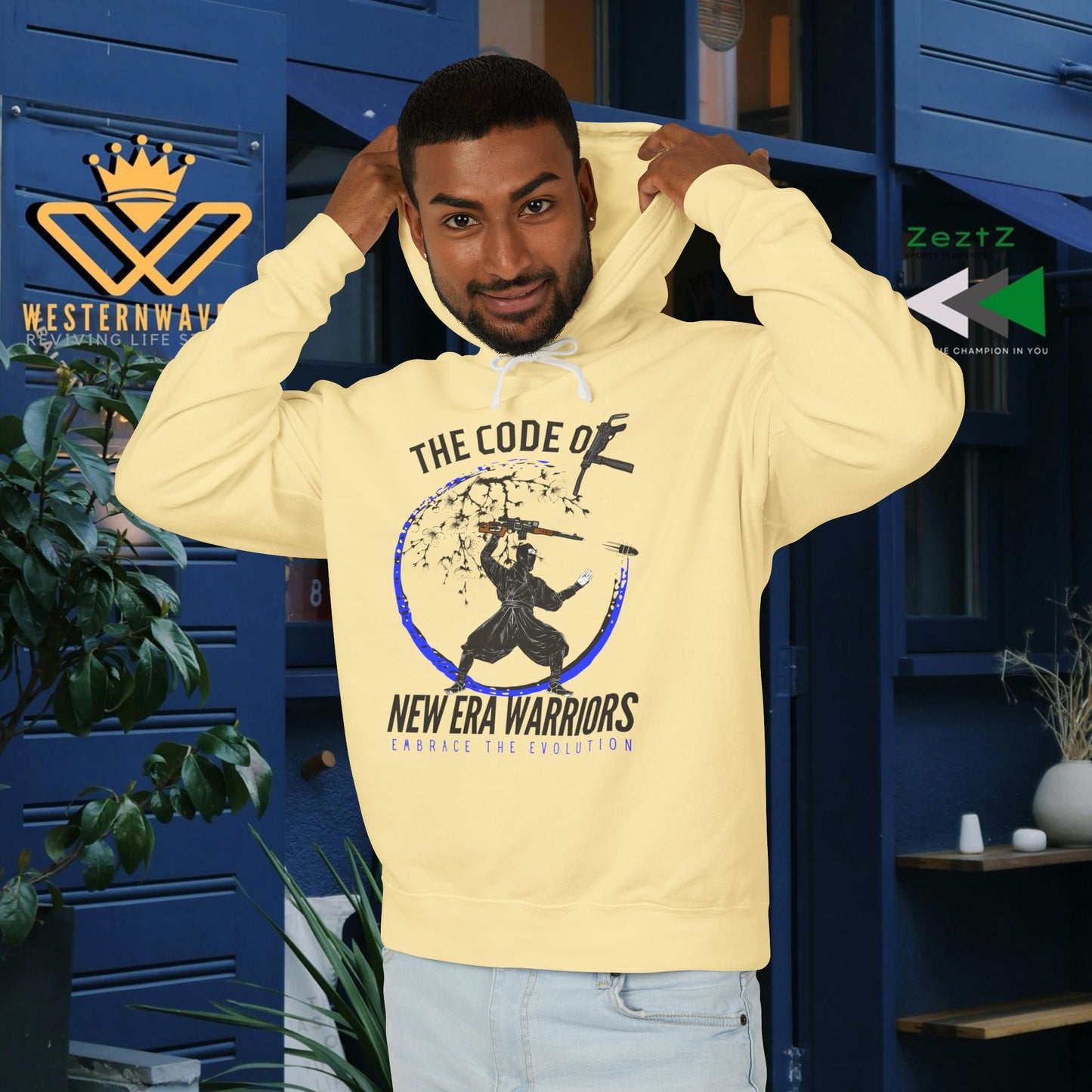 Unisex Lightweight Hooded Sweatshirt – N2+ Series SPW USLWHSS PT2WW014_ Limited Edition Crafted Comfort by WesternWaves: