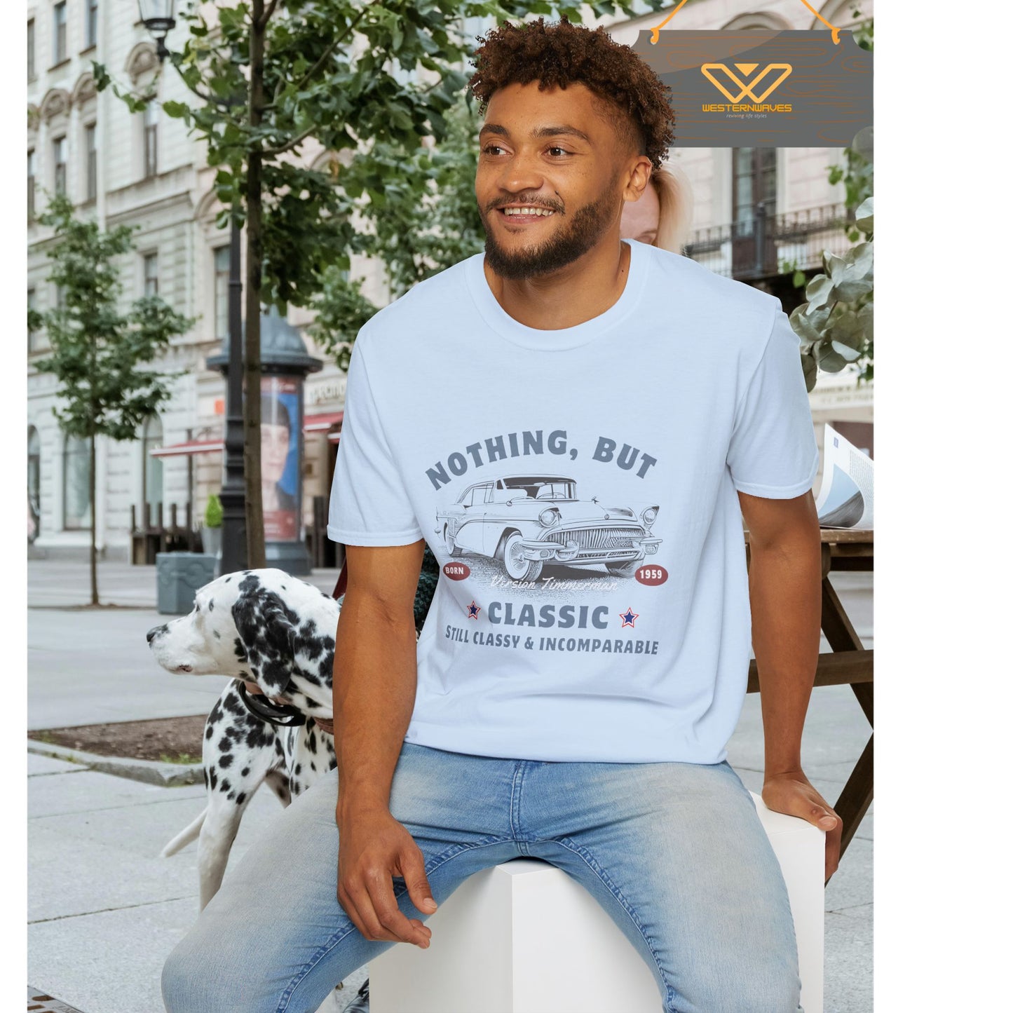 Unisex Softstyle T-Shirt_ N3+ USSTS FT2WW005_ Redefine Relaxation Limited Edition by WesternWaves:
