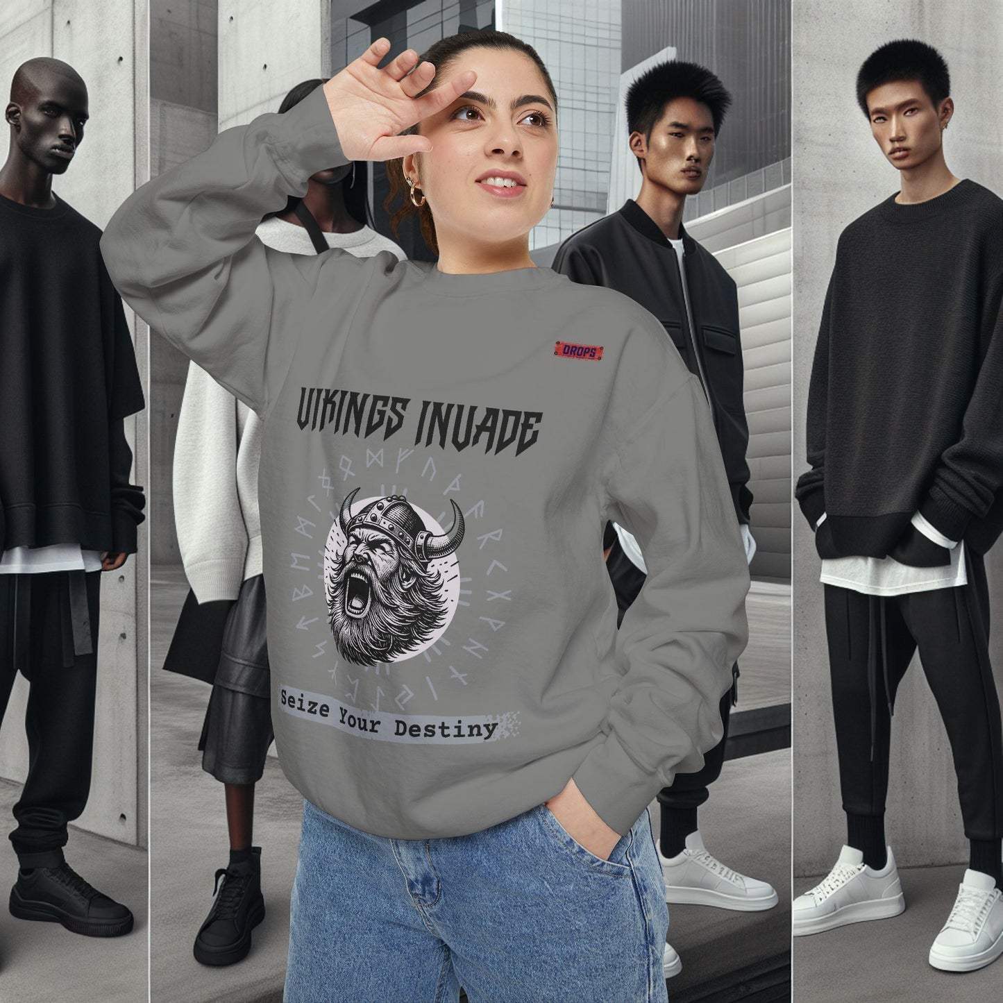 Unisex Garment-dyed Sweatshirt_ Series UWD 063_ Limited Edition Cozy Apparel for Adventurers by WesternWaves: