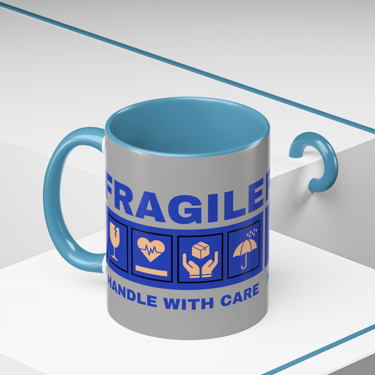 Accent Coffee Mug 11, 15oz_ N2+ Series ACM11OZ PT2WW006_ Vibrant Limited Edition Design by WesternWawes: